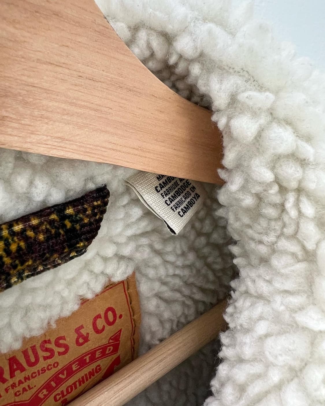 리바이스 옐로우 체크 플리스 트러커자켓 상품이미지8