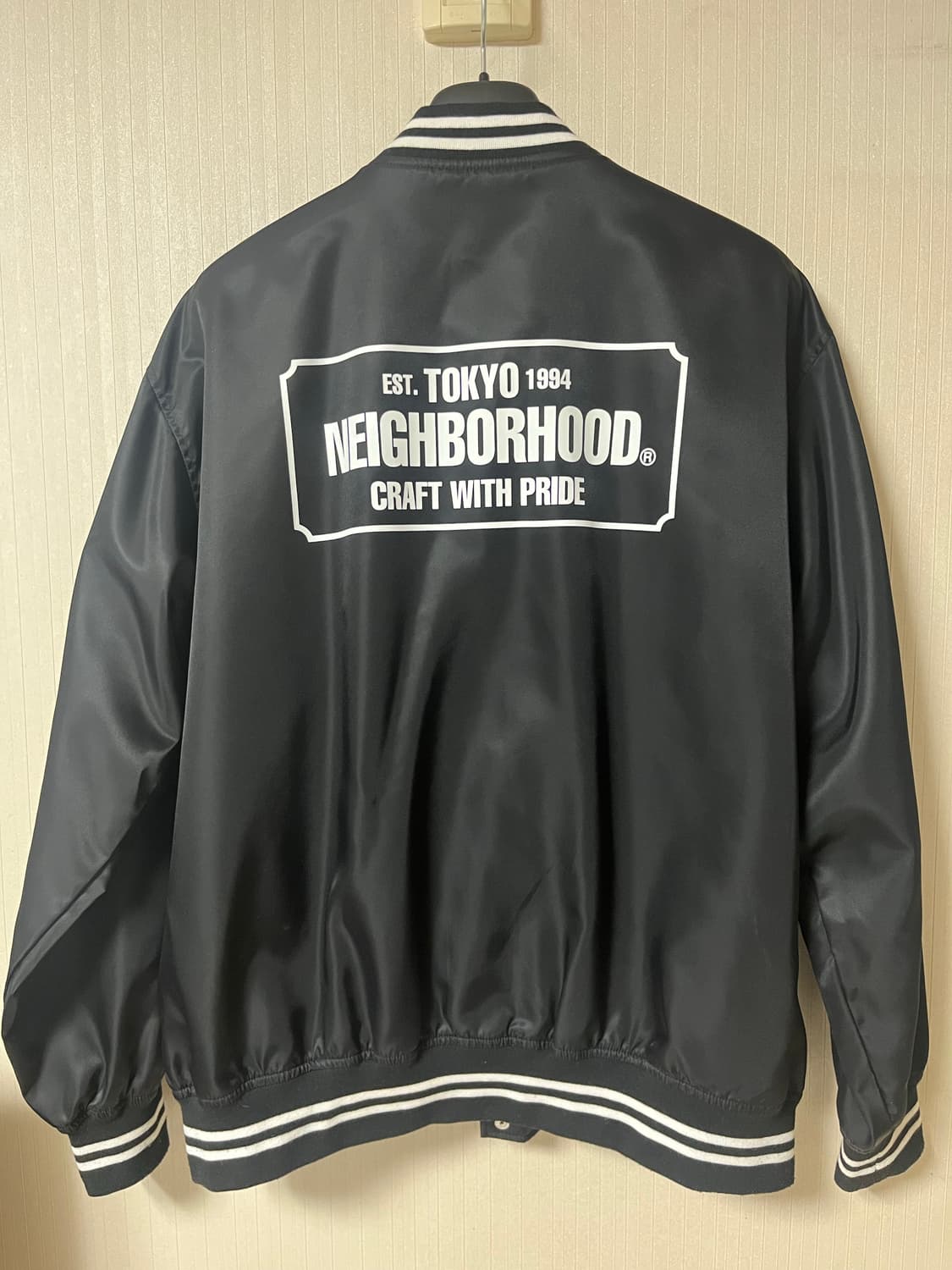 [L] 네이버후드 23SS BASEBALL JKT / BLK 상품이미지3