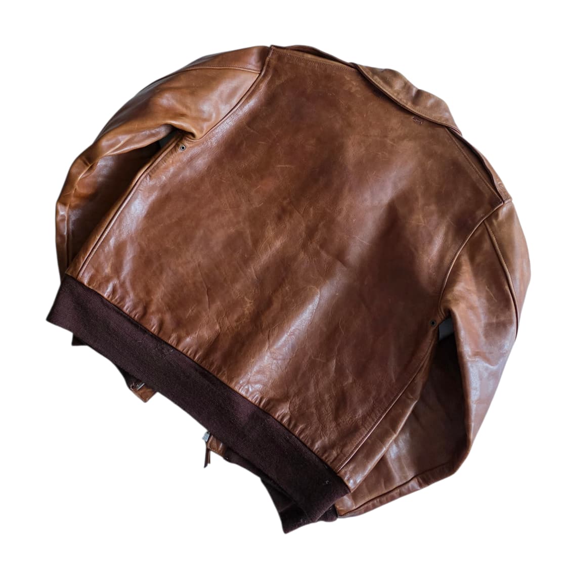 페로우즈 러셋브라운 말가죽 A-2 자켓 40 상품이미지9