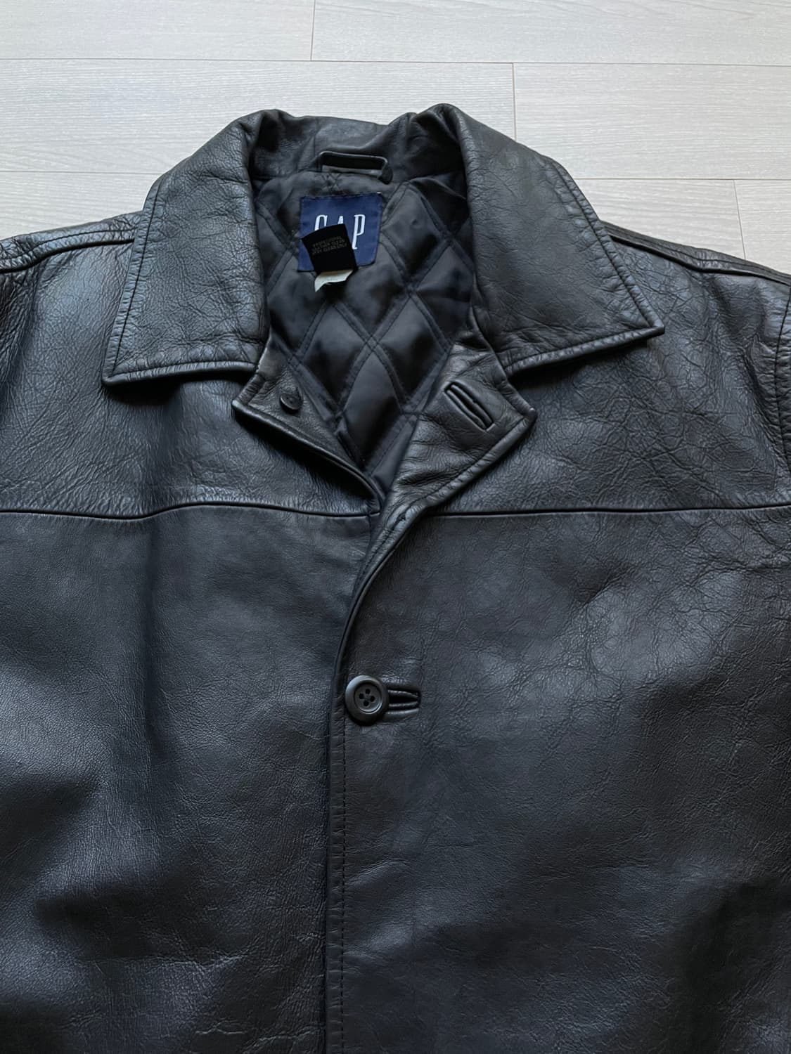 90s 올드갭 레더 카코트 gap carcoat 상품이미지8