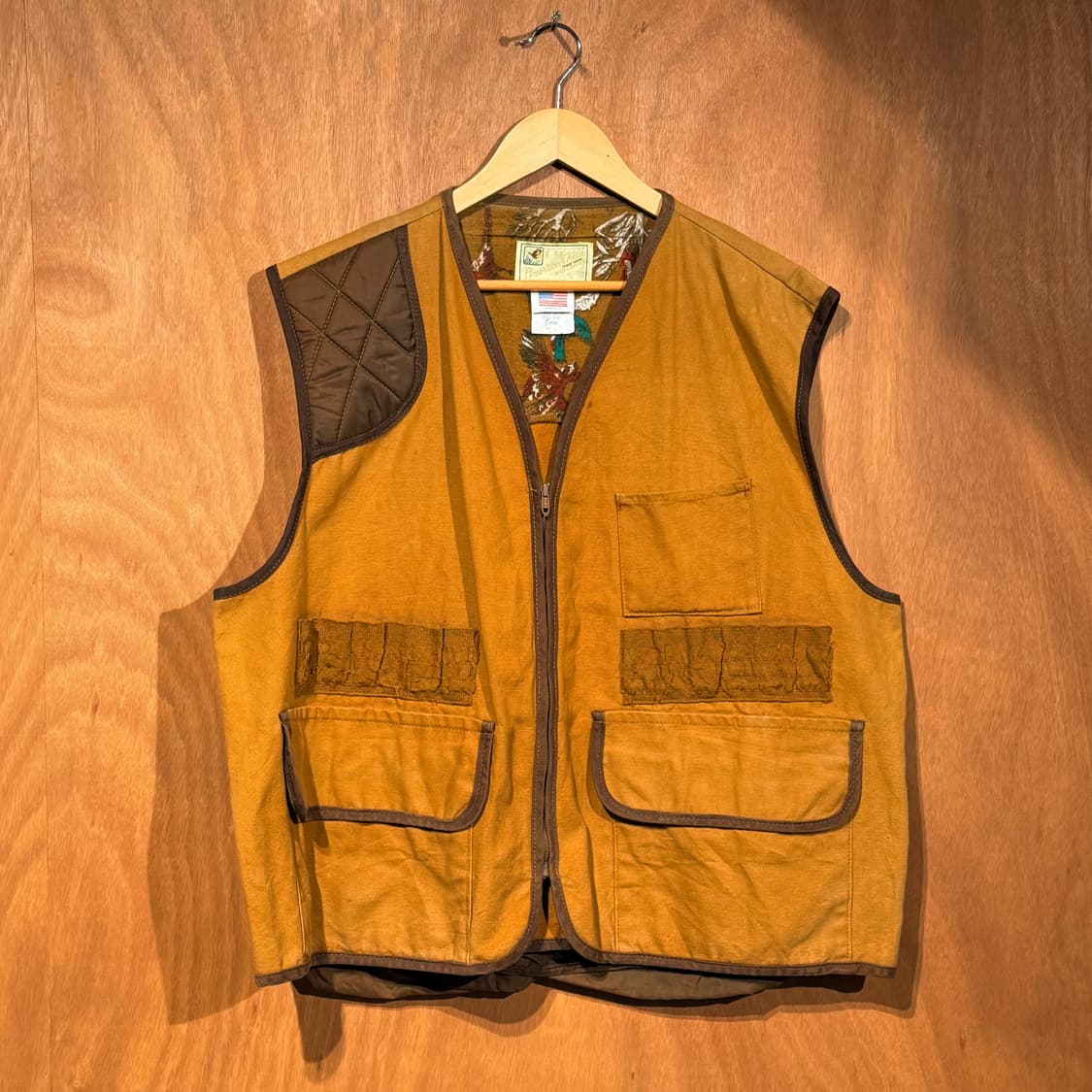USA 60s 아메리칸필드 덕캔버스 헌팅 베스트 XL 상품이미지1