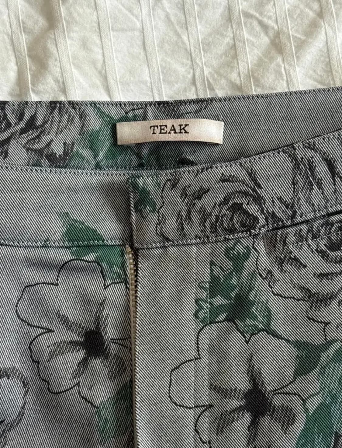 티크 코튼 플레어 팬츠 상품이미지1