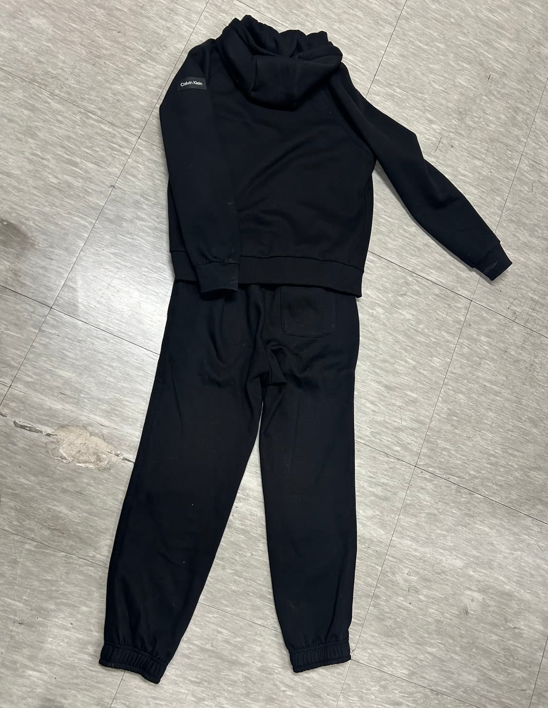 캘빈클라인 블랙 후드 트레이닝 세트 상품이미지8