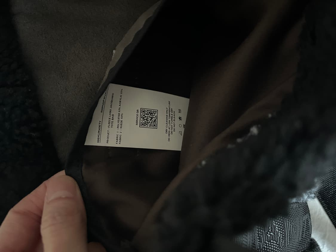 999휴머니티 빅 플리스 토트백 상품이미지4