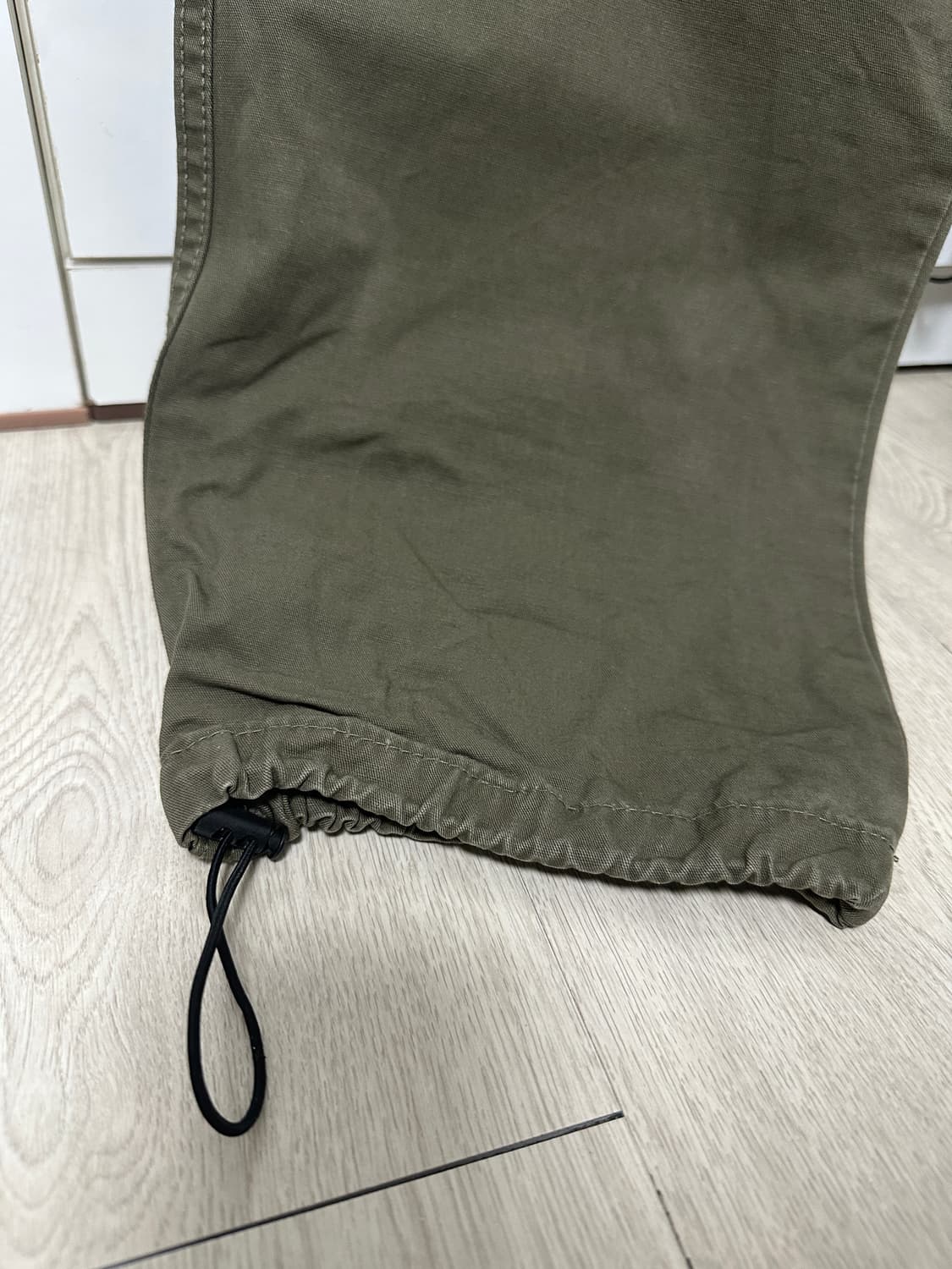 (unisex)오버 스트링 카고 와이드팬츠 상품이미지5