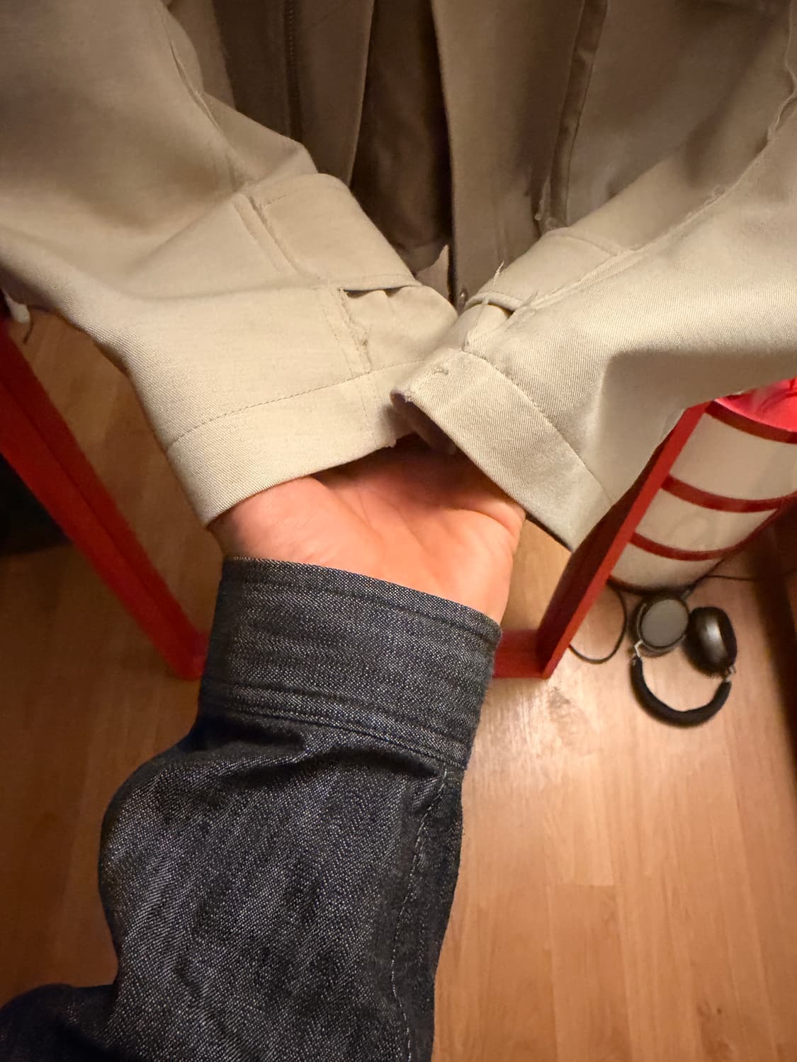 유스 오버사이즈 블루종 베이지 M 상품이미지2