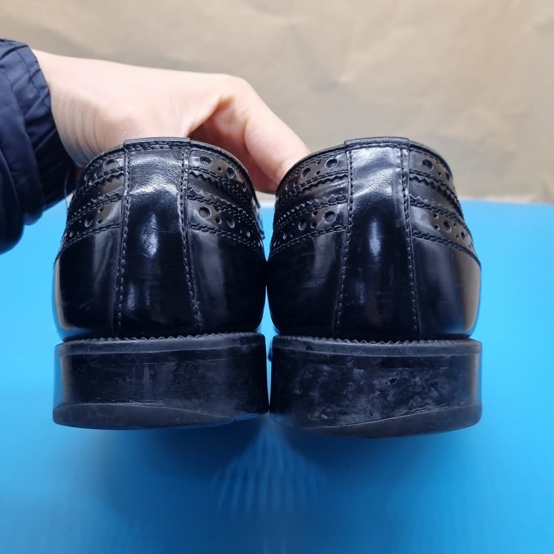 금강리갈 남성윙팁구두 실사이즈260 상품이미지4