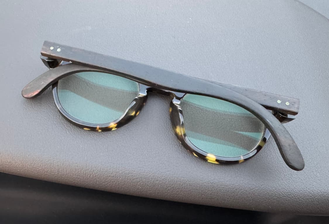 사가와후지이 테논 안경 (톨토이즈 컬러 + 우드) 상품이미지8