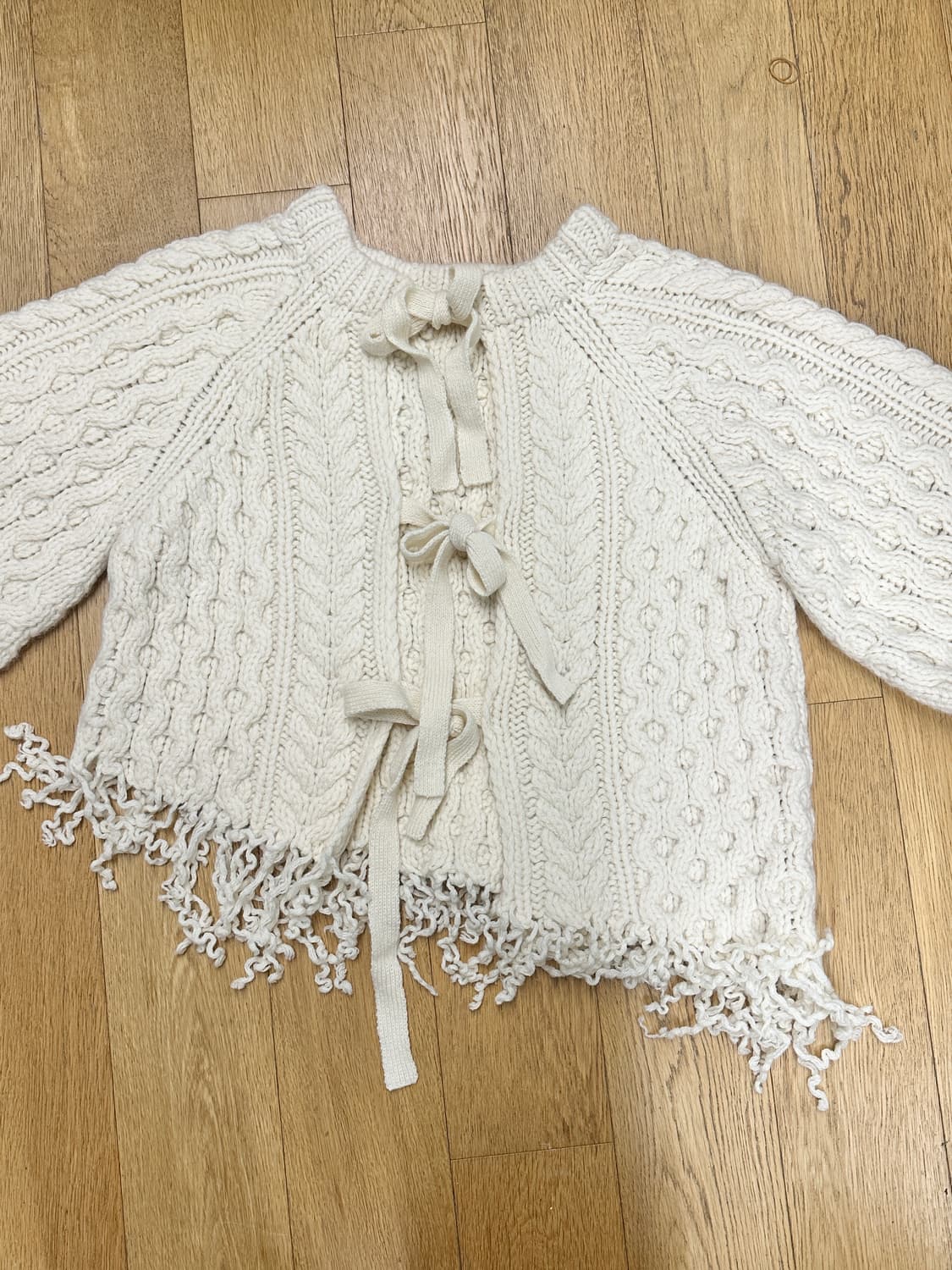 라인반드 핸드메이드 케이블 니트  상품이미지6