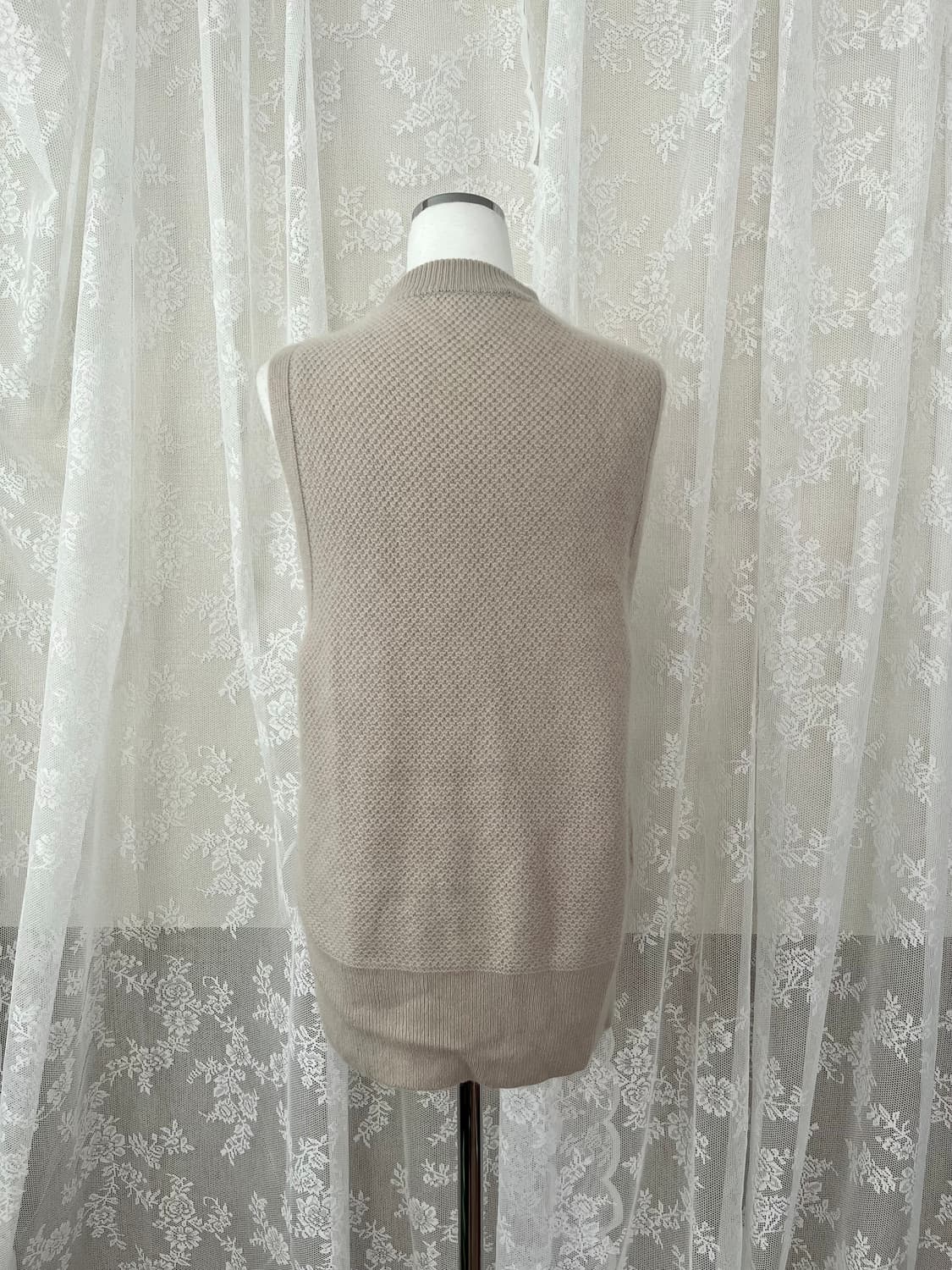 F) PUPA for ever 캐시미어 100 니트 조끼 베이지 상품이미지3