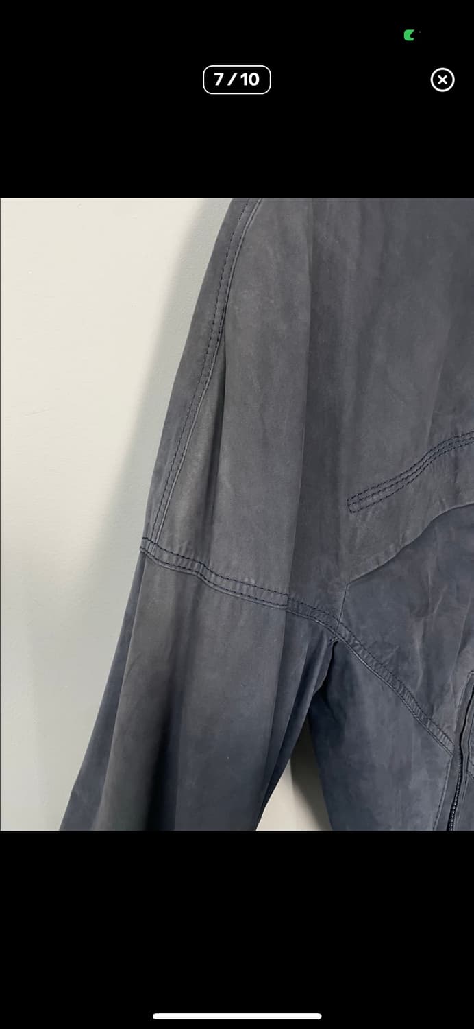 빈티지 네이비 블루종 스웨이드 자켓 A3200 상품이미지7