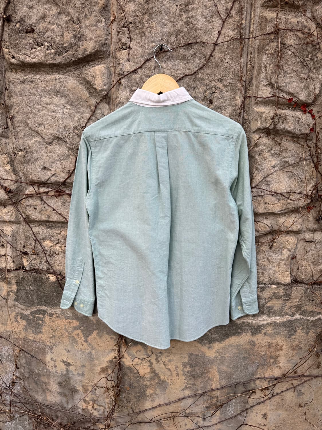 폴로 랄프로렌 빈티지 포니 자수 로고 옥스포드 셔츠 그린 우먼 상품이미지2