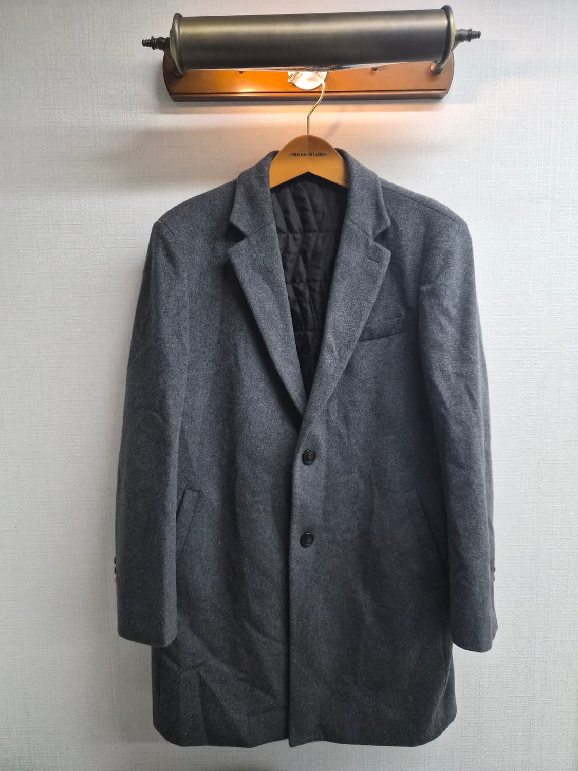 105) OLZEN 올젠 캐시미어 혼방 하프코트 팝니다 상품이미지1