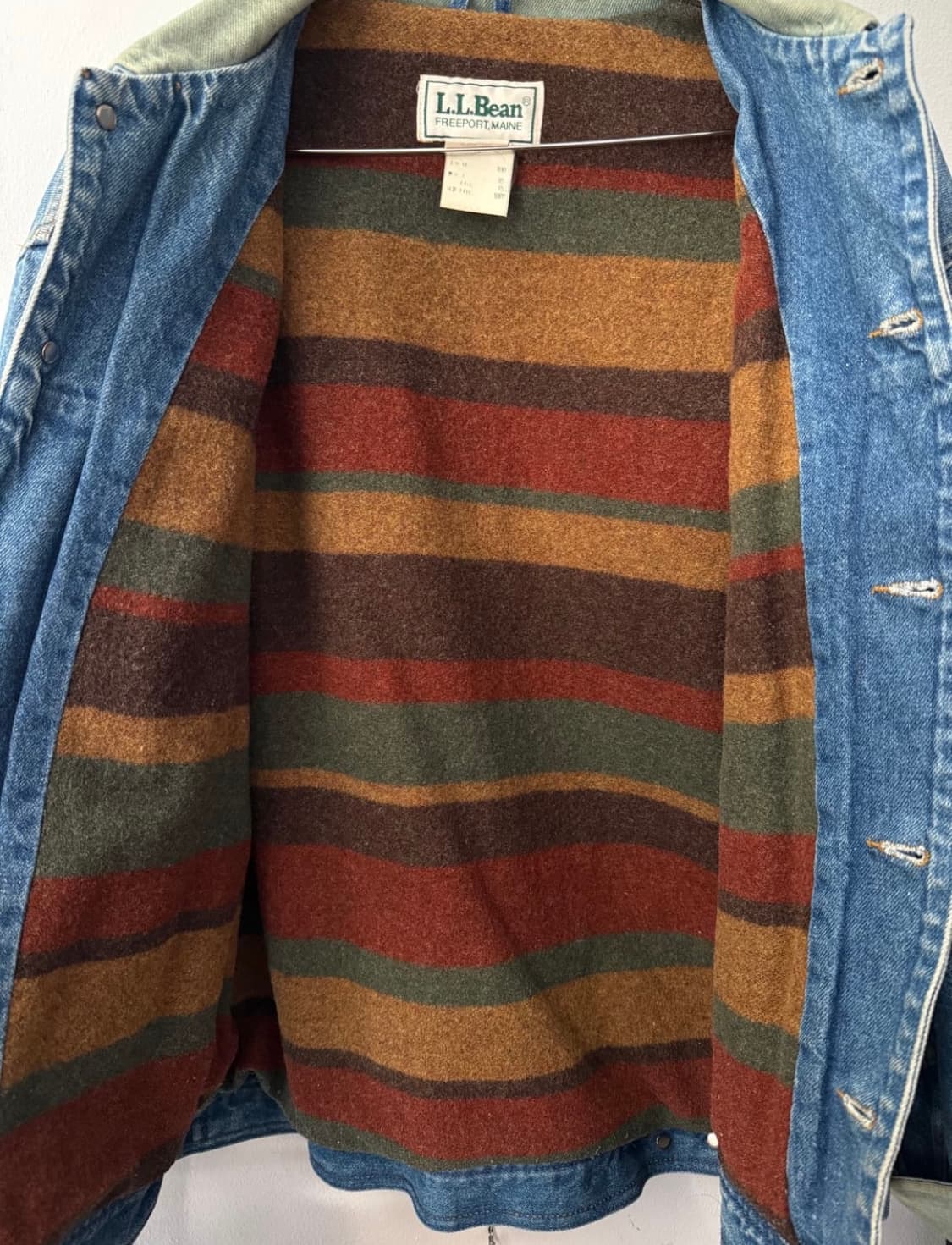 XL) Llbean 엘엘빈 블랭킷 안감 데님자켓 상품이미지6