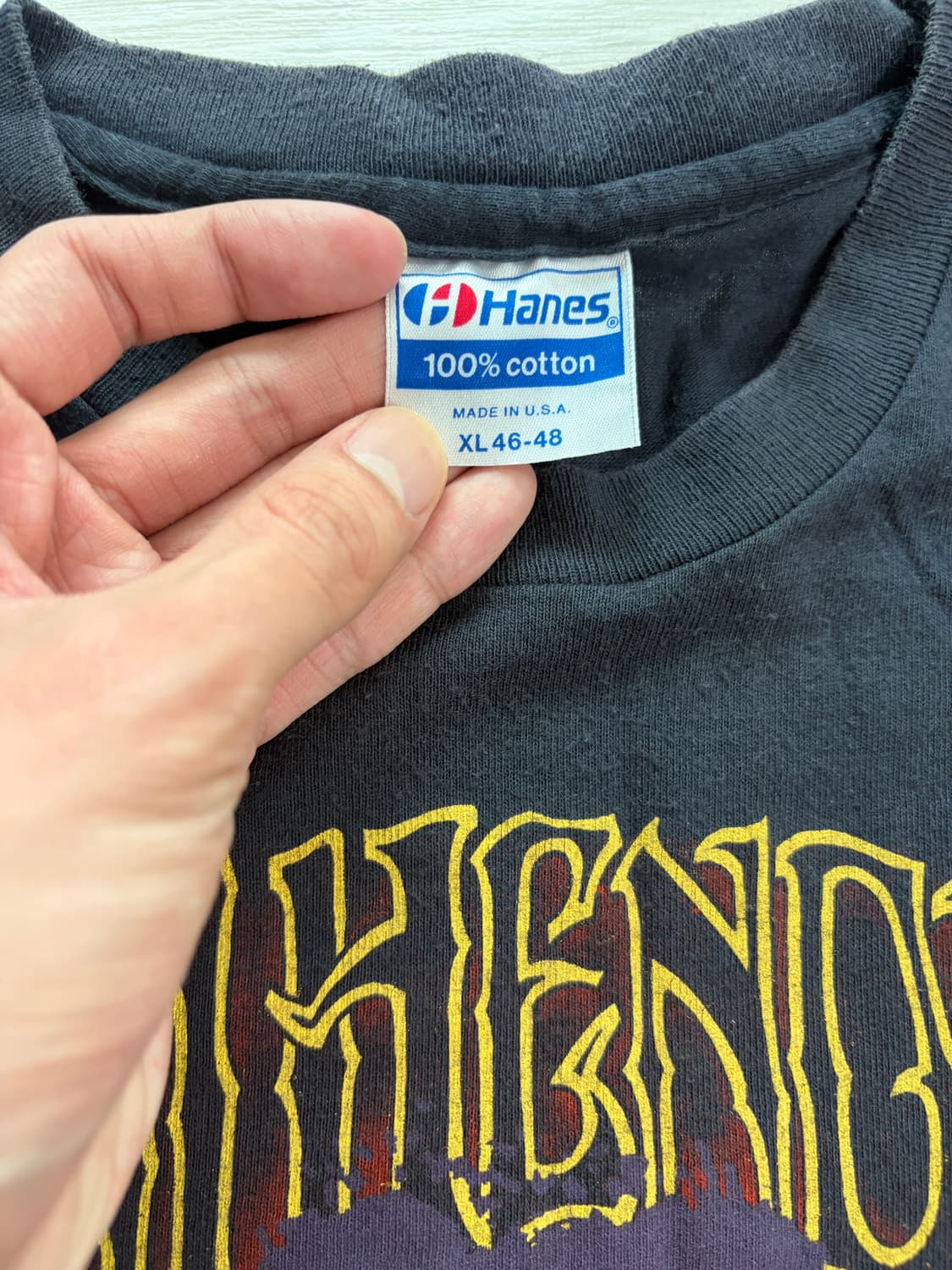 1982년 Jimi Hendrix 빈티지 지미헨드릭스 밴드티 상품이미지4