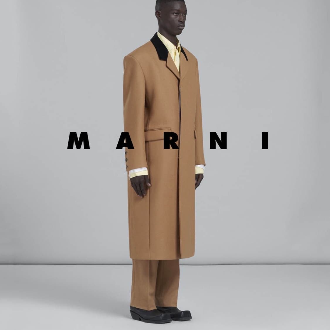 마르니/ 카멜 벌키 코트 상품이미지1