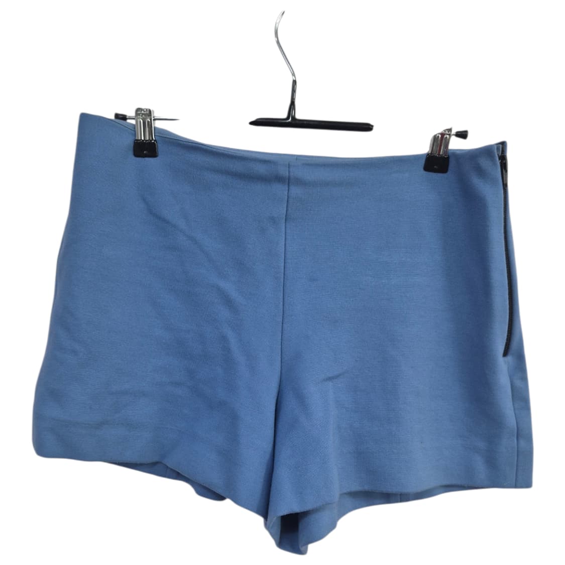 소니아 블루 색상 옆지퍼 반바지 상품이미지1