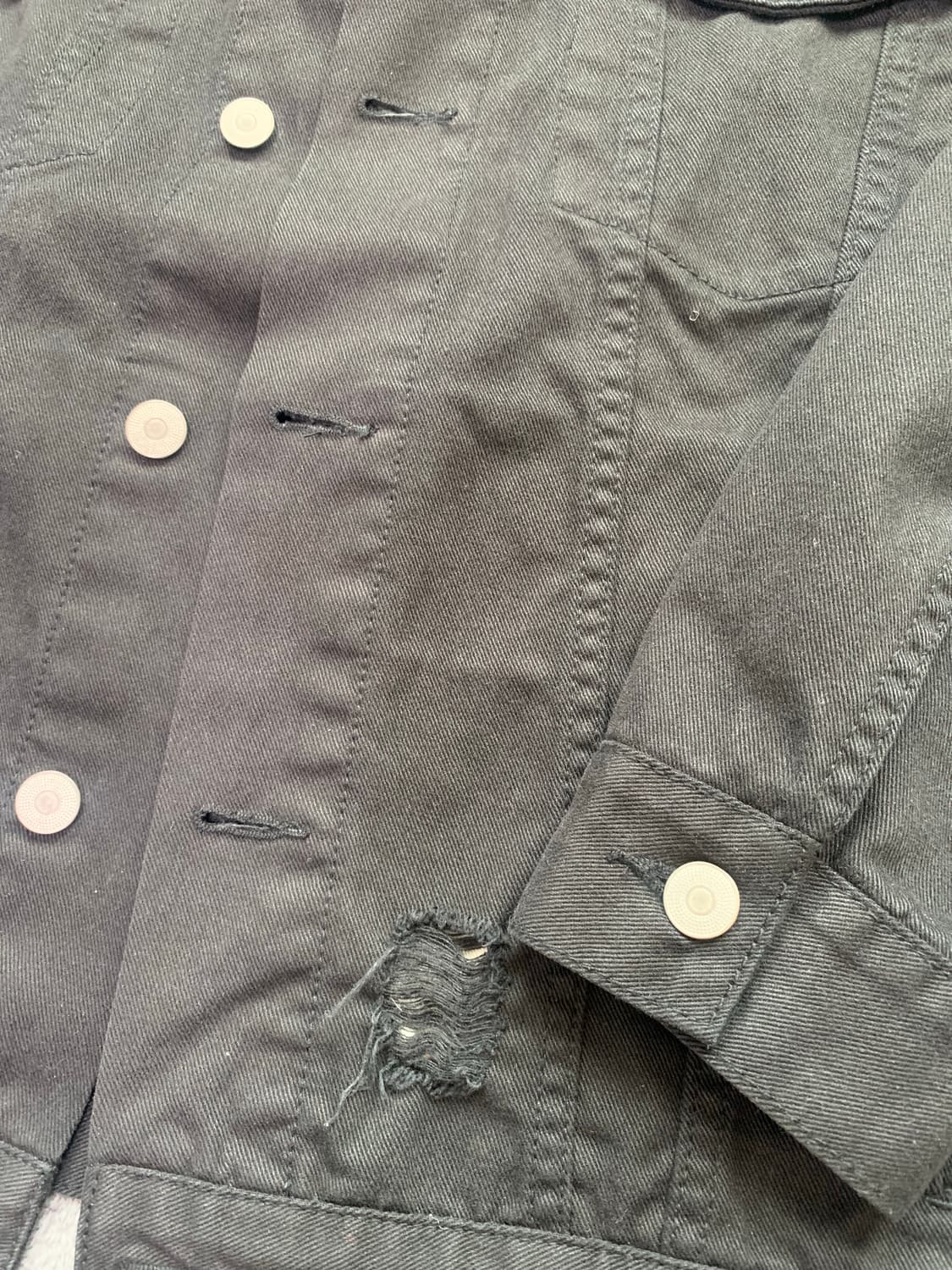 비바스튜디오 블랙 데님 자켓 M 상품이미지4