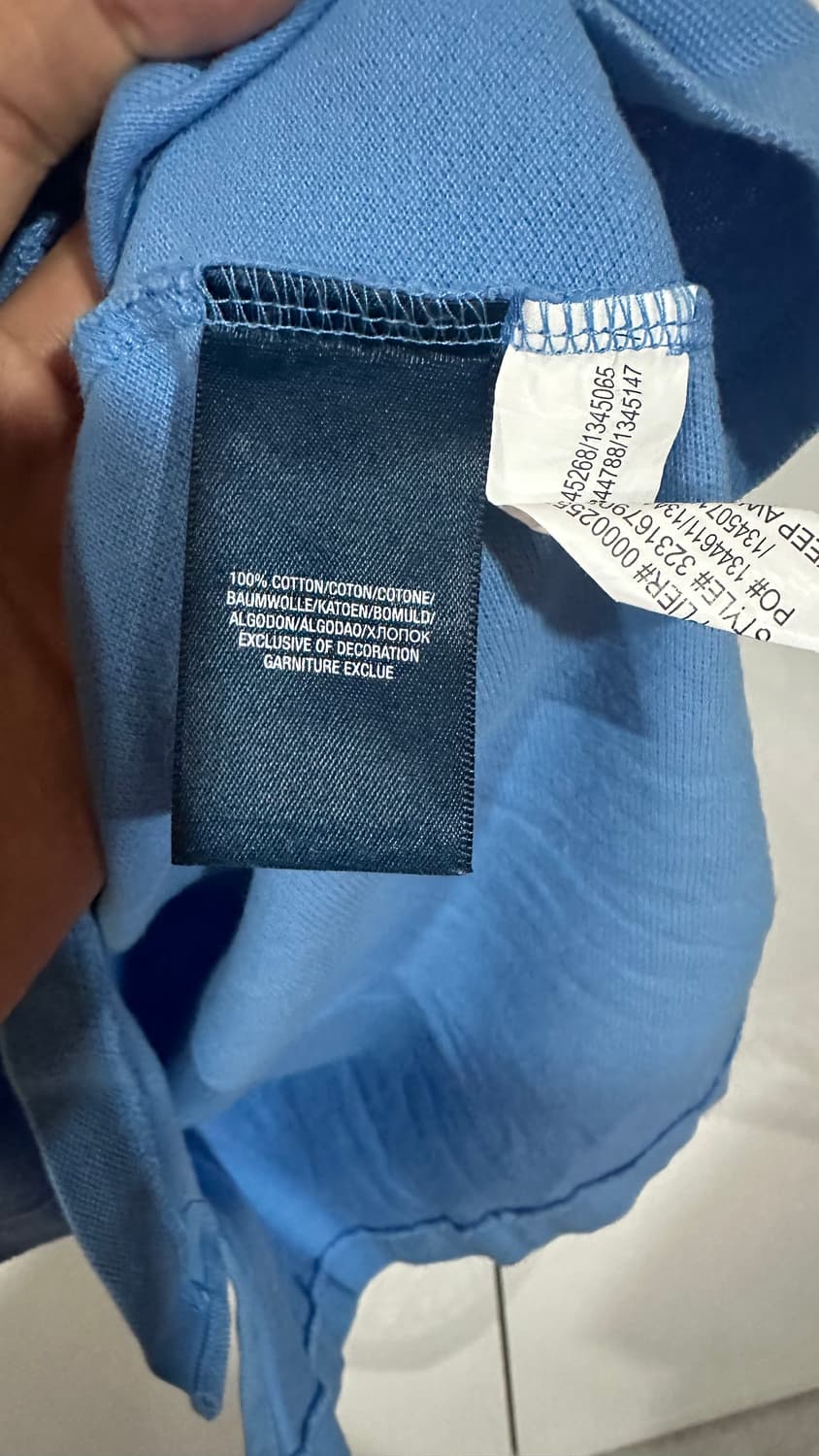 폴로 랄프로렌 블루 반팔 카라티셔츠  상품이미지3