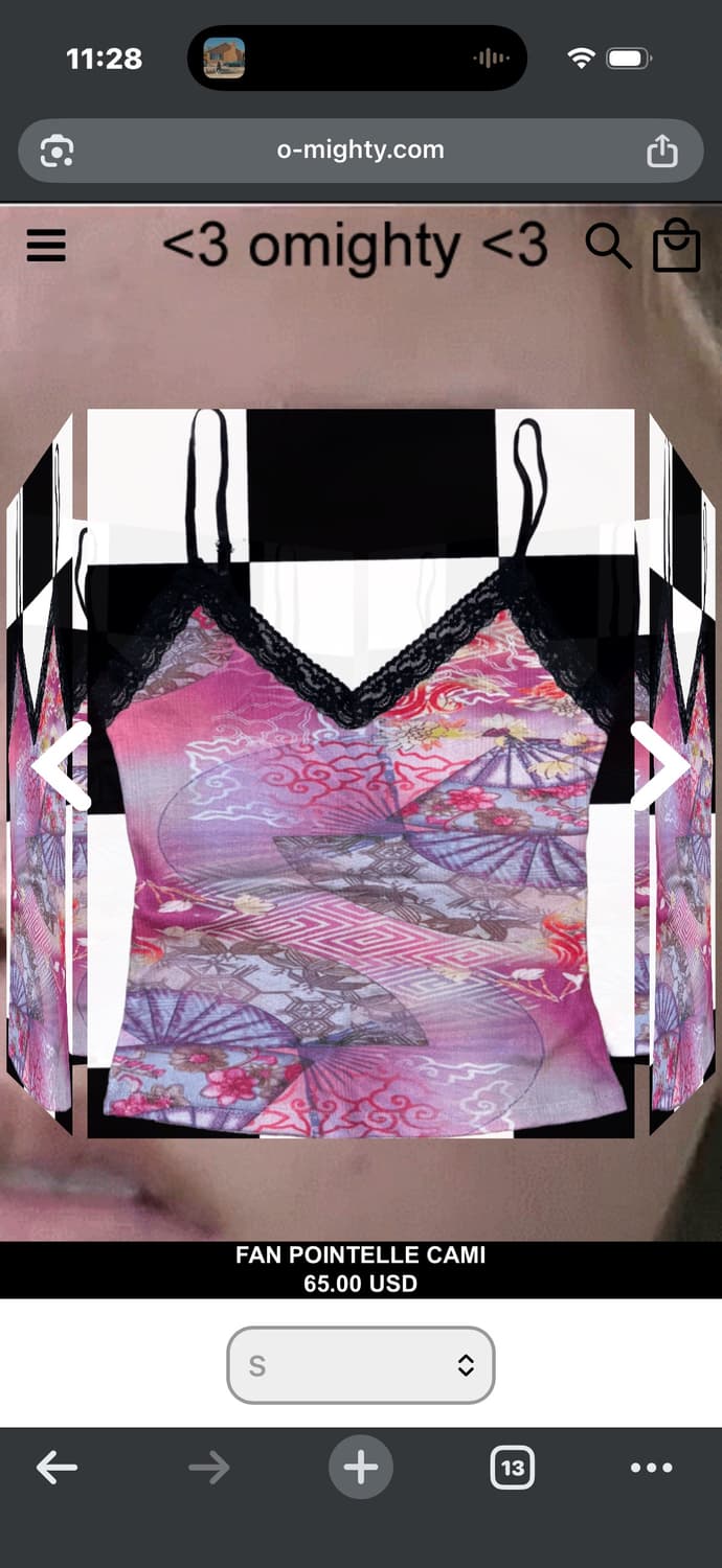 omighty fan pointelle cami 상품이미지2