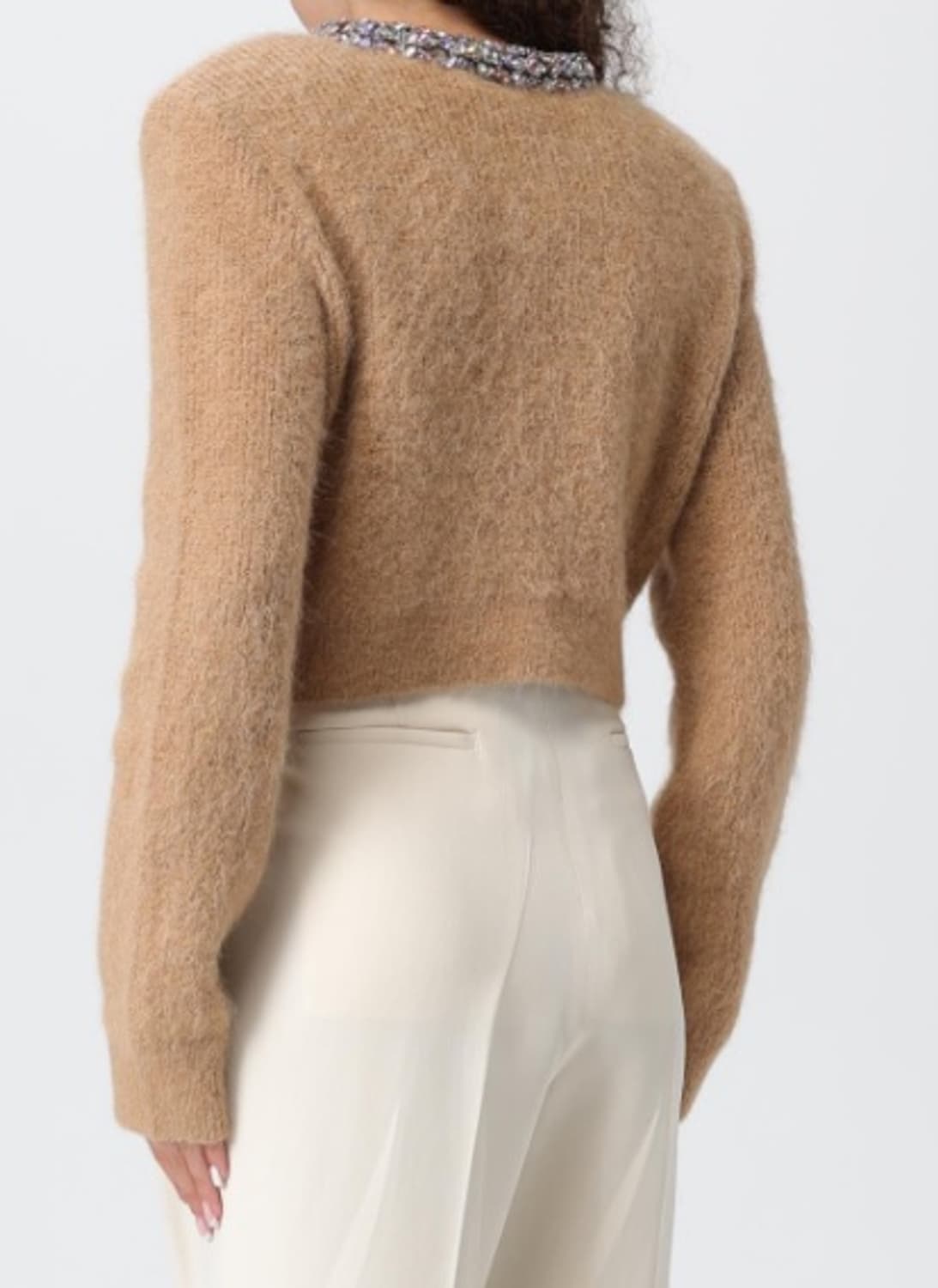 self-portrait(셀프포트레이트) 브라운 장식 트리밍 가디건 상품이미지8