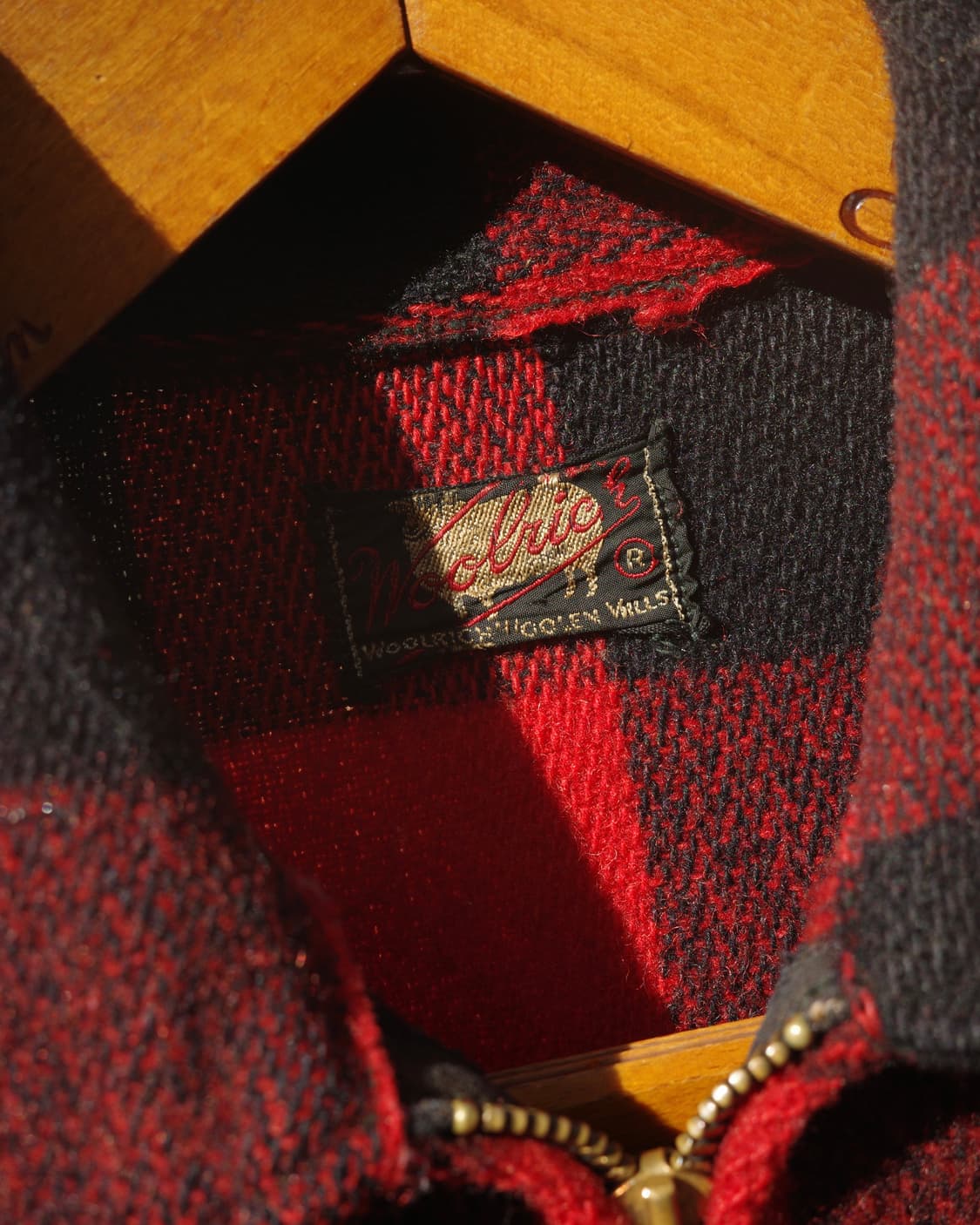 40s 50s Woolrich 버팔로체크 D 포켓 집업 자켓 상품이미지3