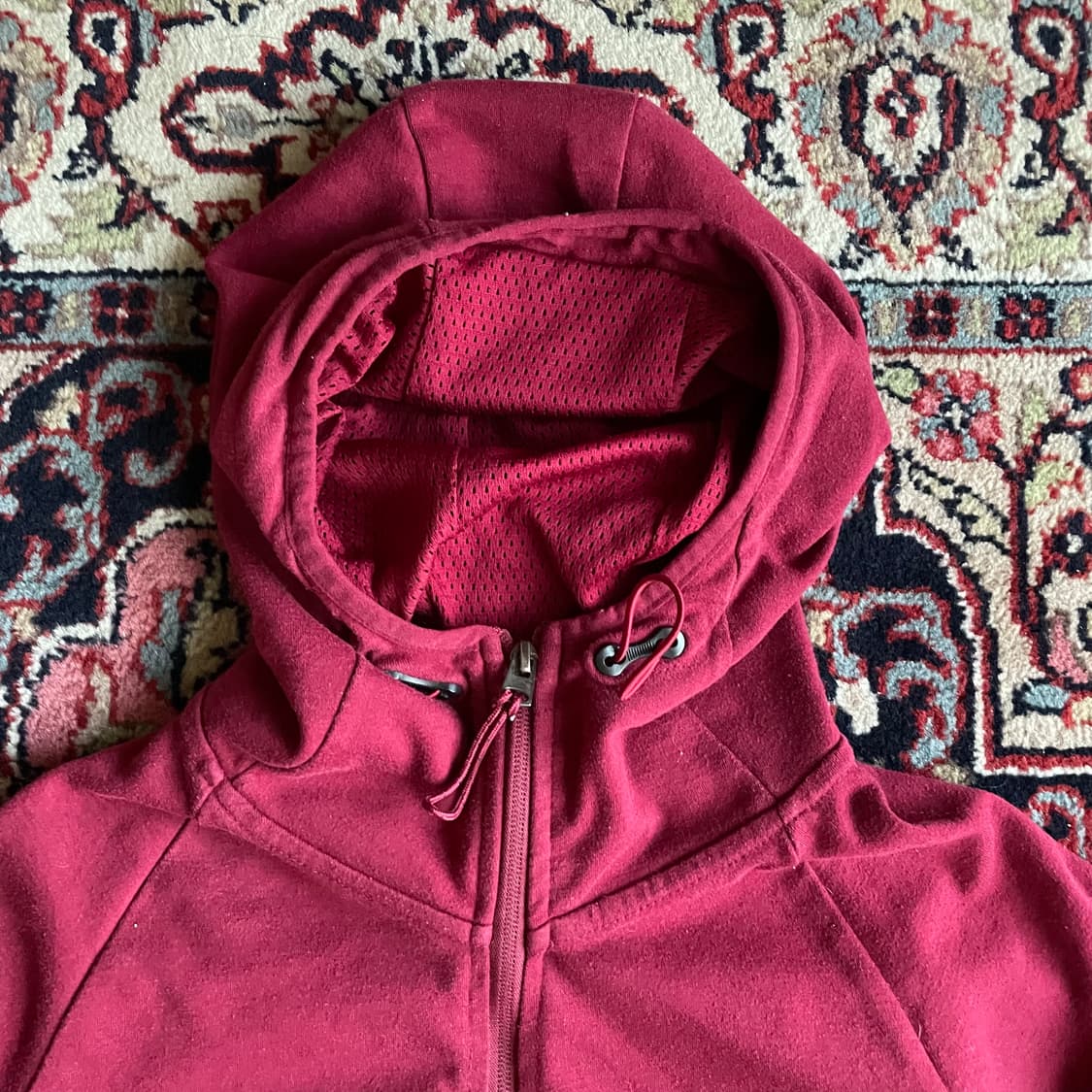 폴로 랄프로렌 버건디 후드 집업 상품이미지2