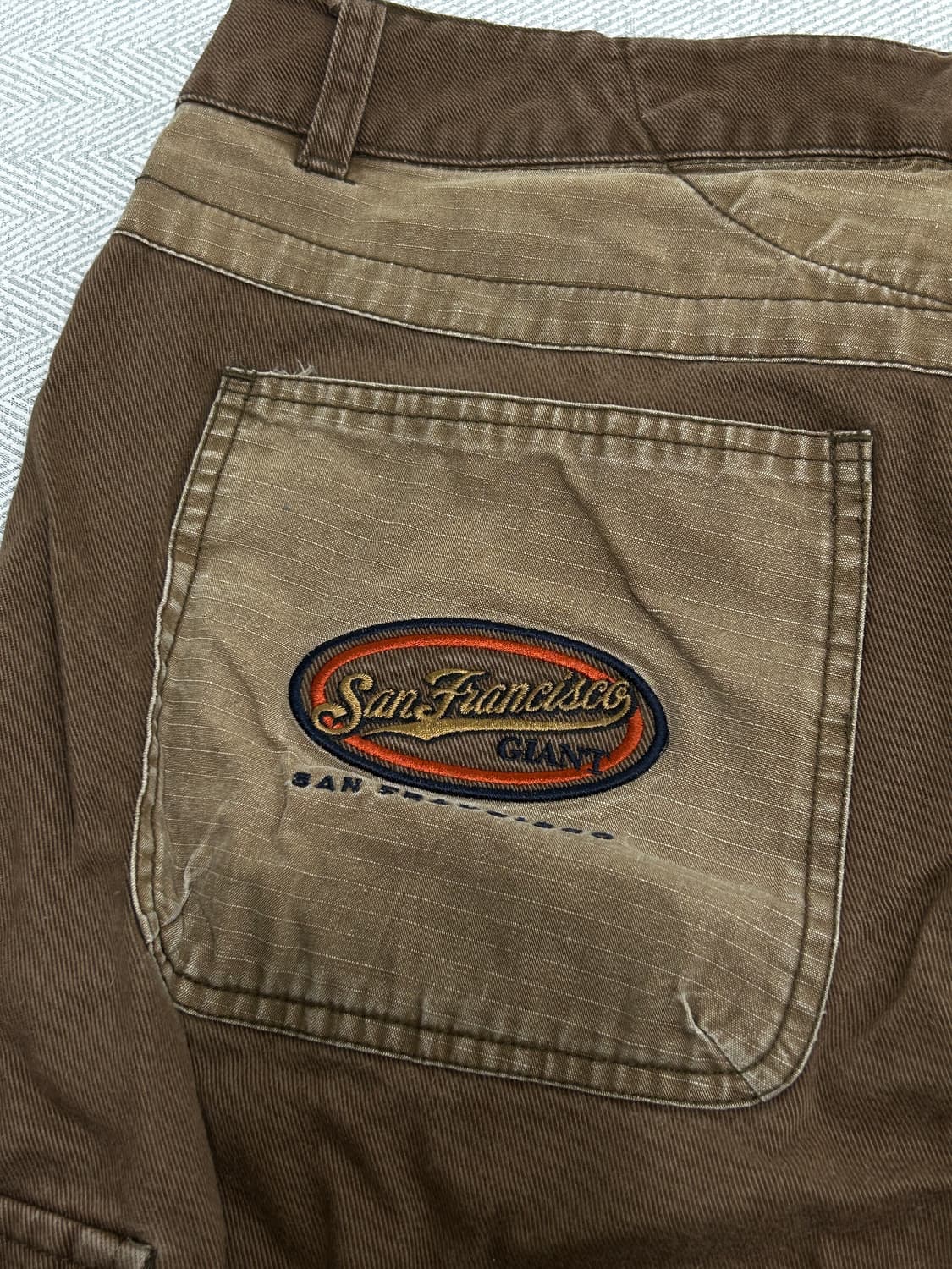 MLB 엠엘비 카고 팬츠 바지 남성 32~33인치 브라운 상품이미지6