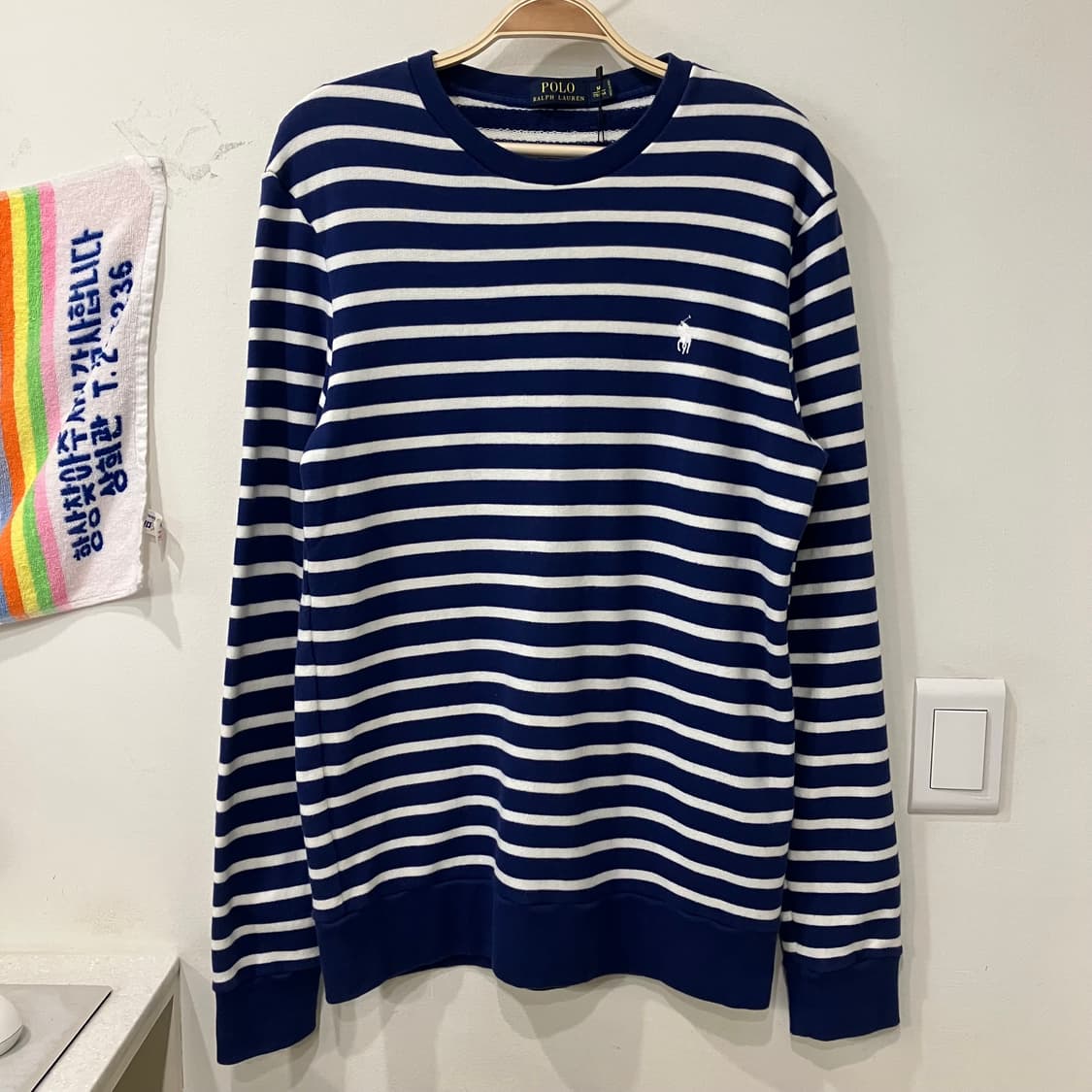 245 폴로 스트라이프 니트 맨투맨 상품이미지2