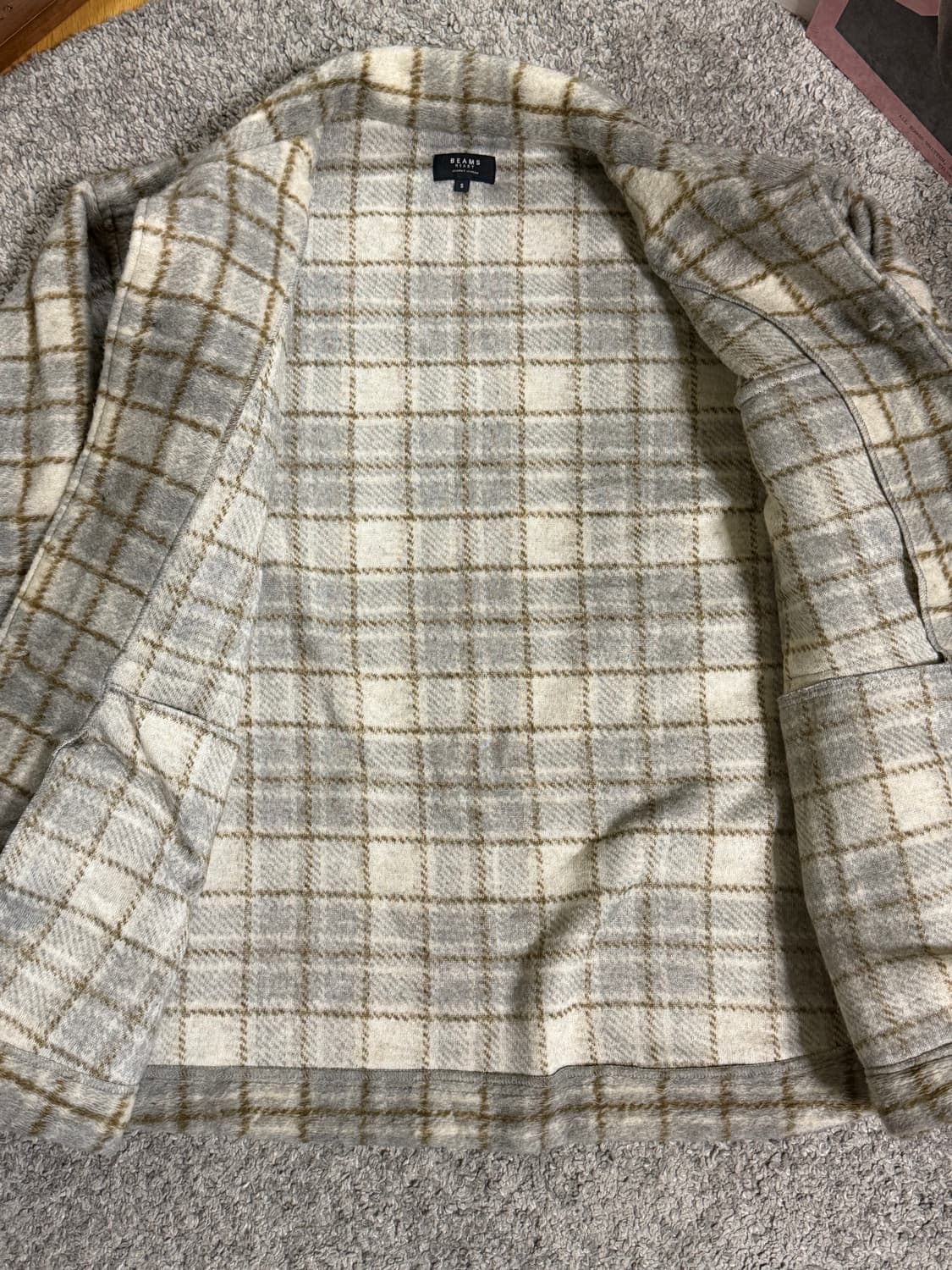 빔즈하트 니트 CPO 체크 셔츠자켓 상품이미지6