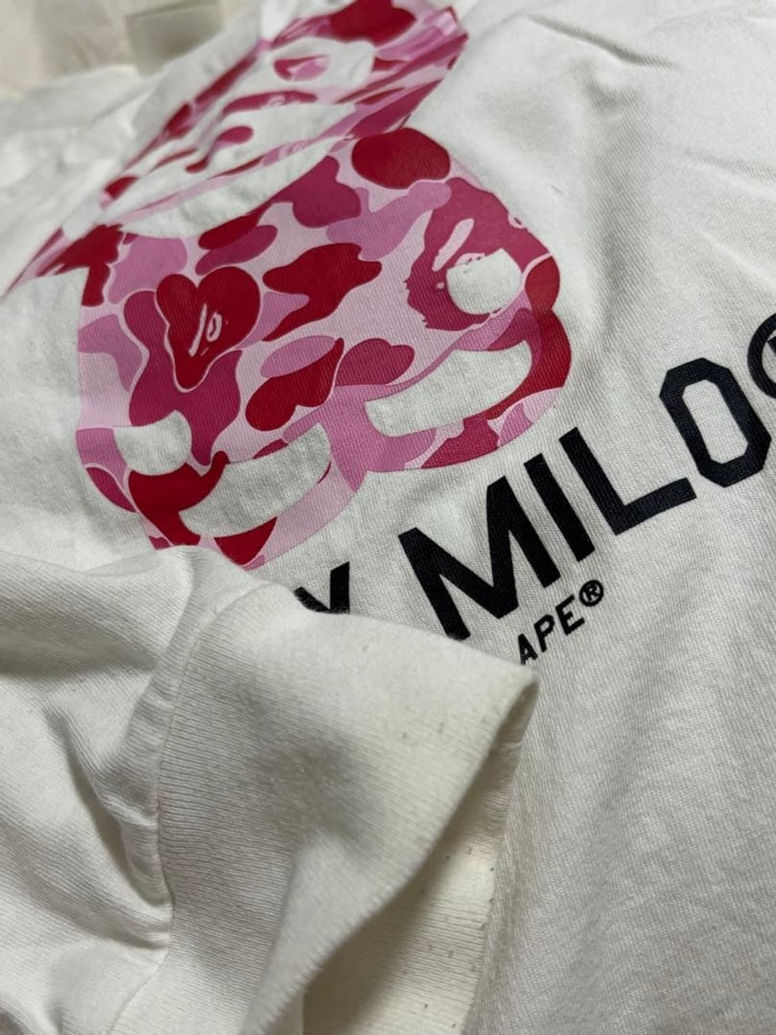 베이프 ABC 카모 베이비 마일로 롱슬리브 티셔츠 상품이미지3