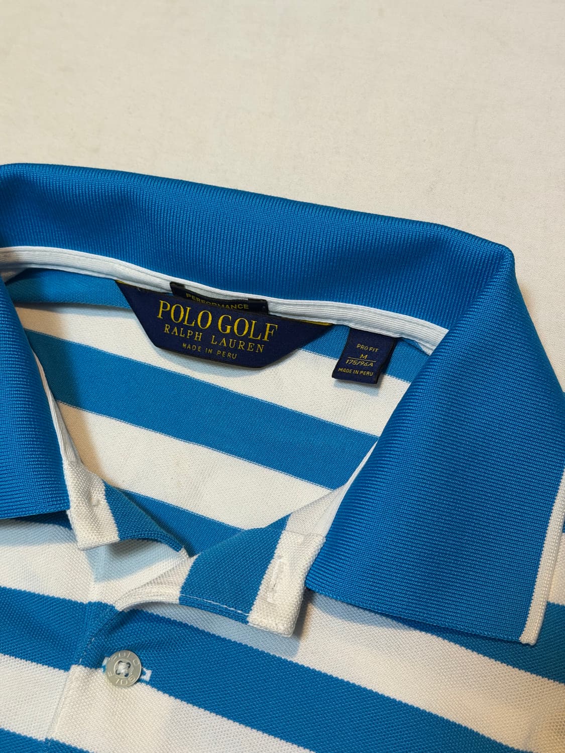 폴로 랄프로렌 빅포니 스트라이프 카라티 블루 상품이미지3