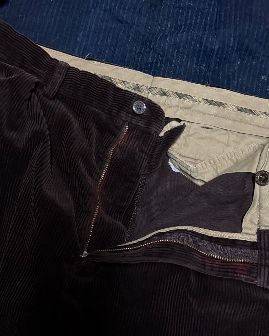 90‘s 폴로 랄프로렌 투턱 코듀로이 앤드류 팬츠 34 [와인] 상품이미지2