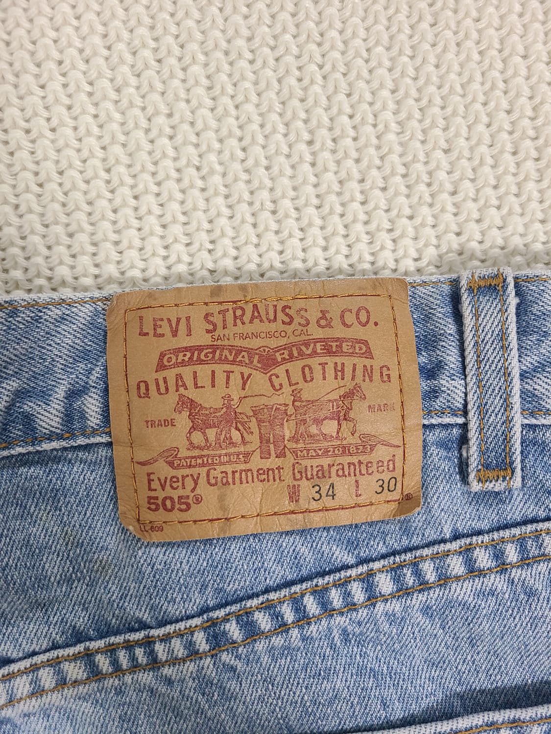 Levi's 505 데님 쇼츠 상품이미지7
