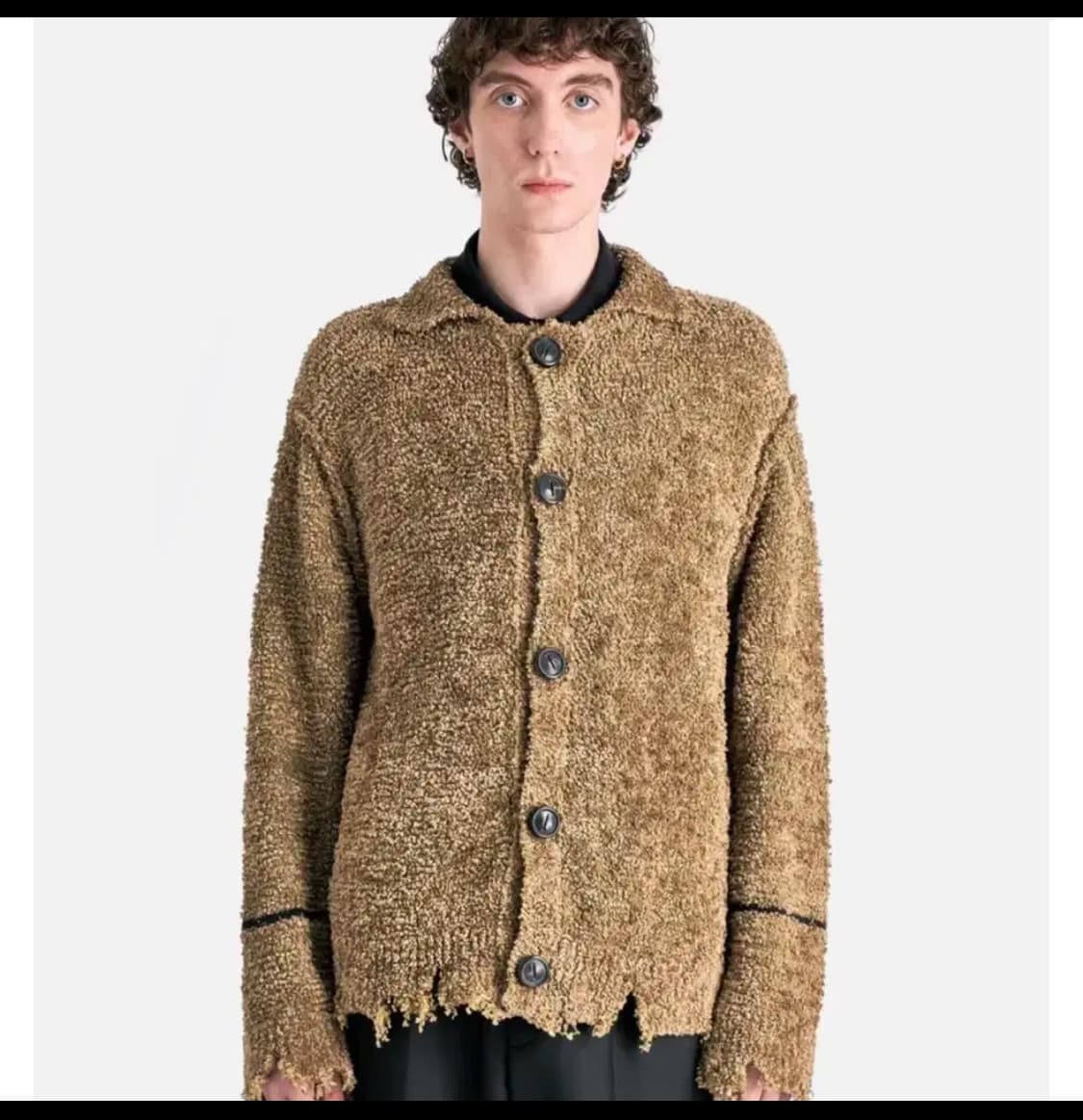 나마체코 axan 가디건 브라운 m 유일매물 새상품 상품이미지1