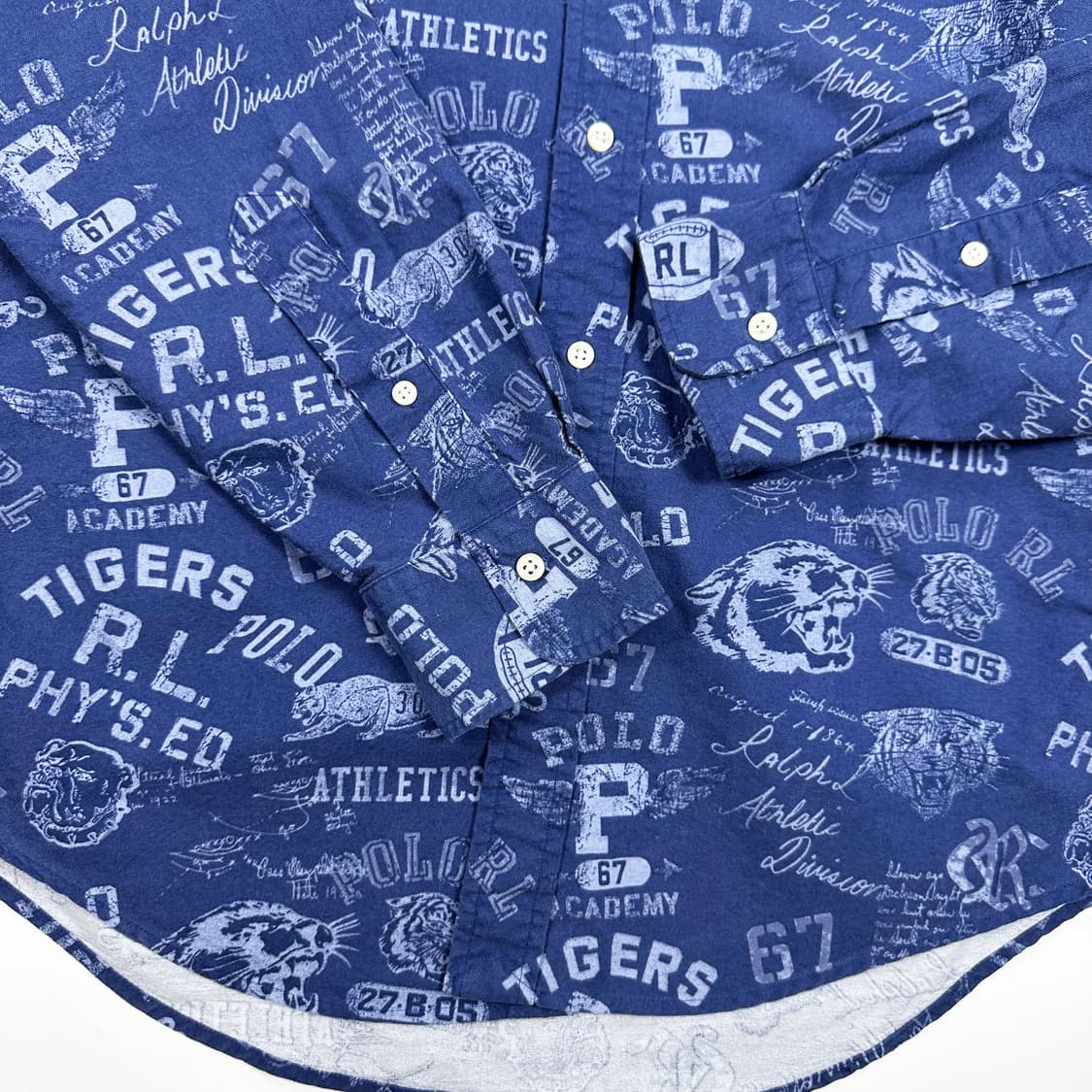 폴로 랄프로렌 클래식 그래픽 프린팅 셔츠 M 상품이미지4