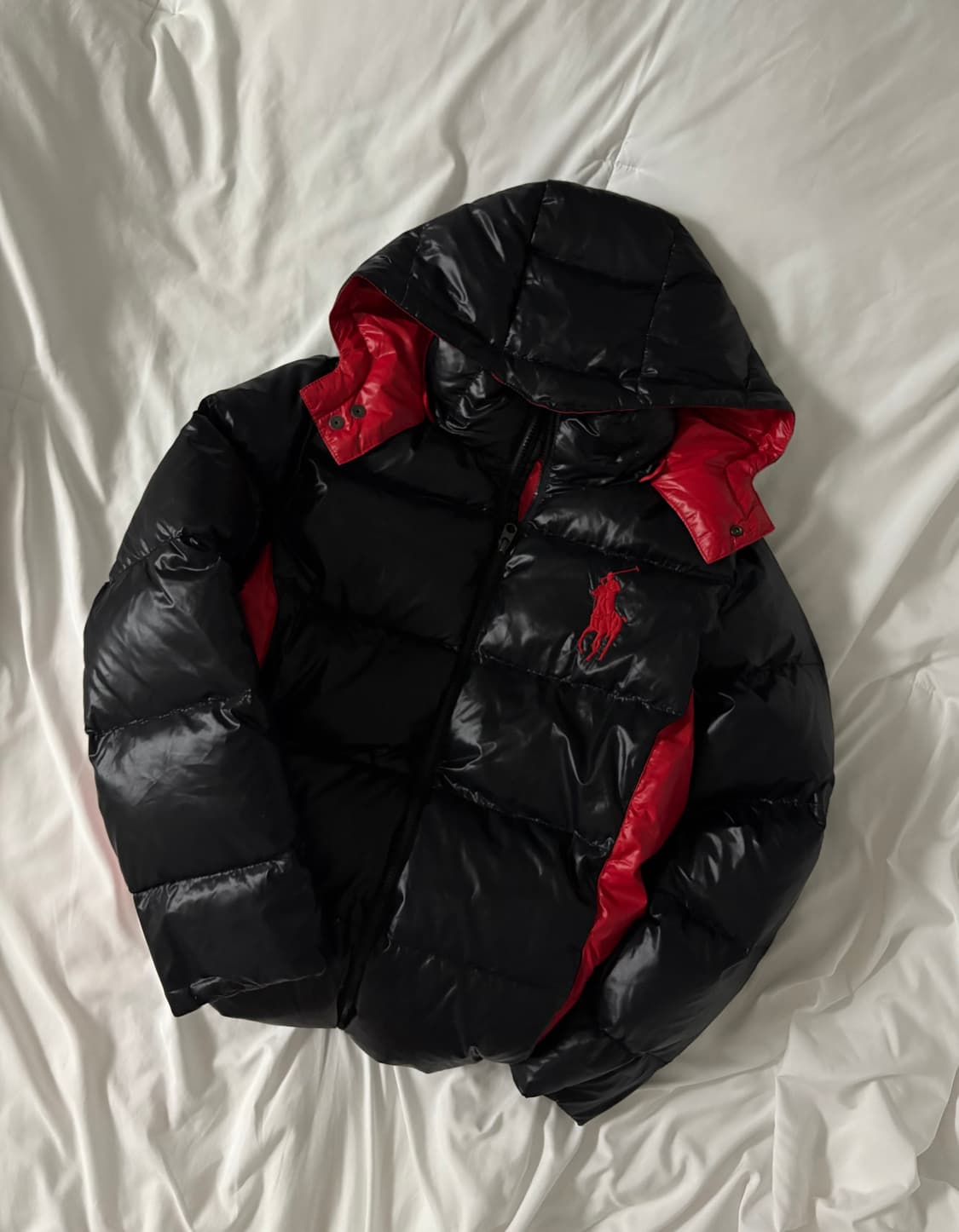 폴로 빅포니 유광 패딩 L (유일매물) 상품이미지2