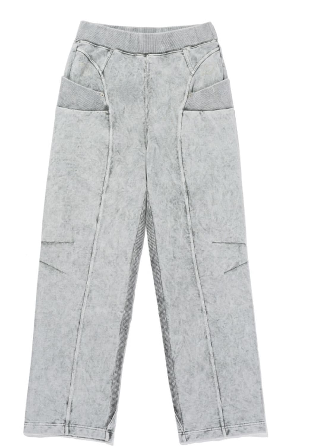 미스치프 컷오프 스웻팬츠 그레이 상품이미지1