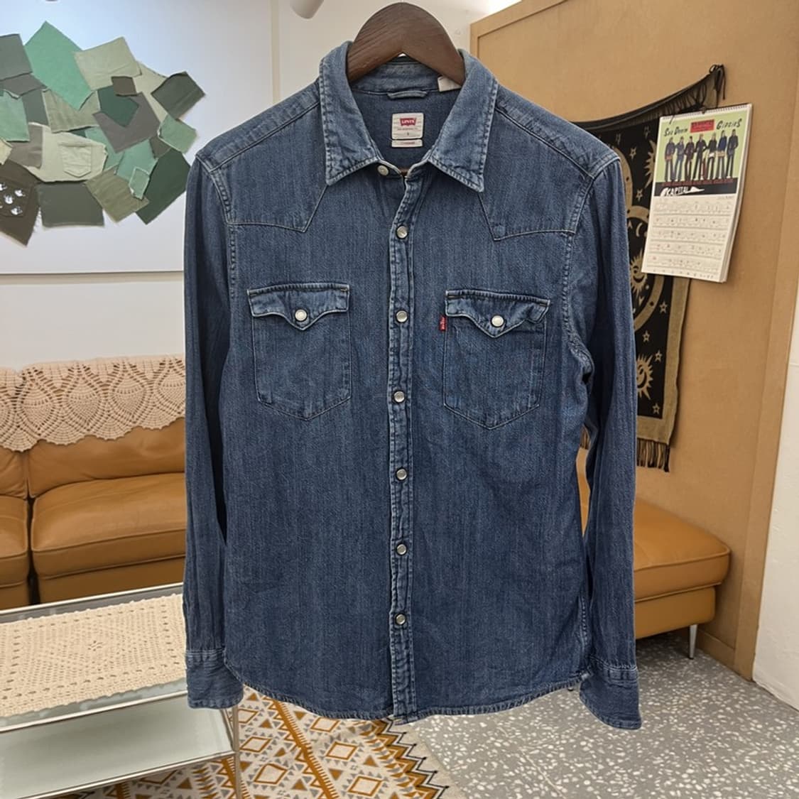 리바이스 빈티지 컨트리 캐주얼 슬림핏 데님셔츠 S C10979 상품이미지3