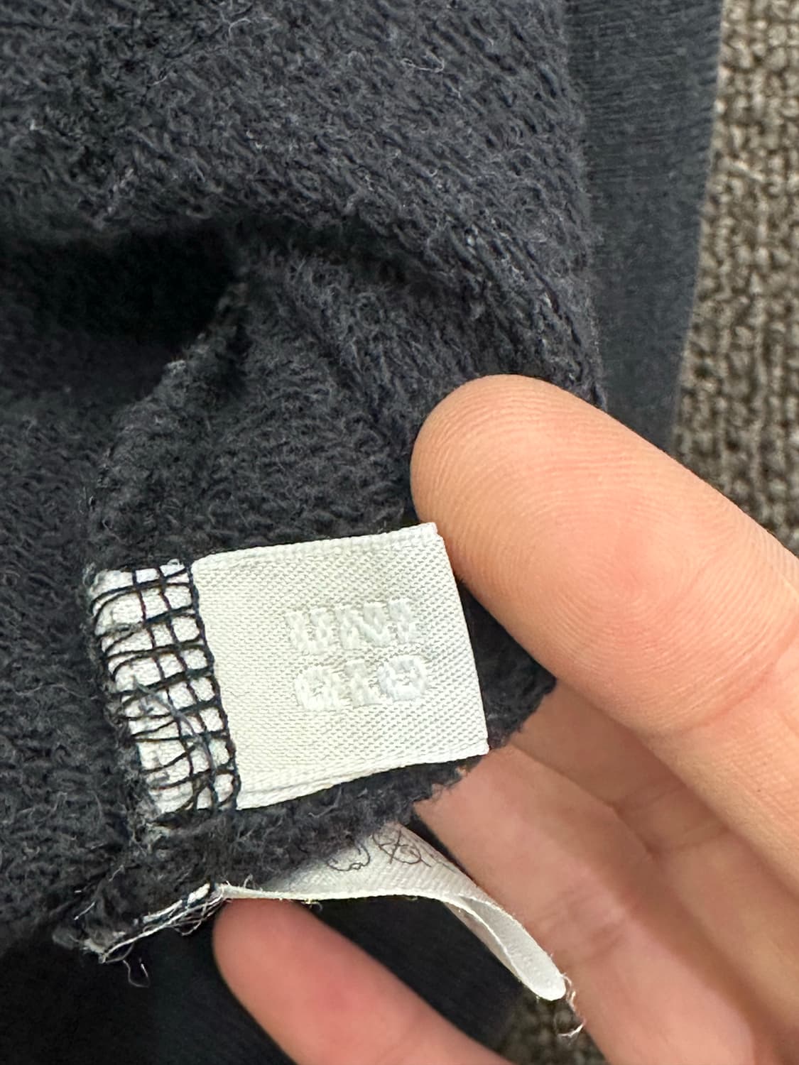 L)유니클로 스트라이프 헨리넥 후디 상품이미지5