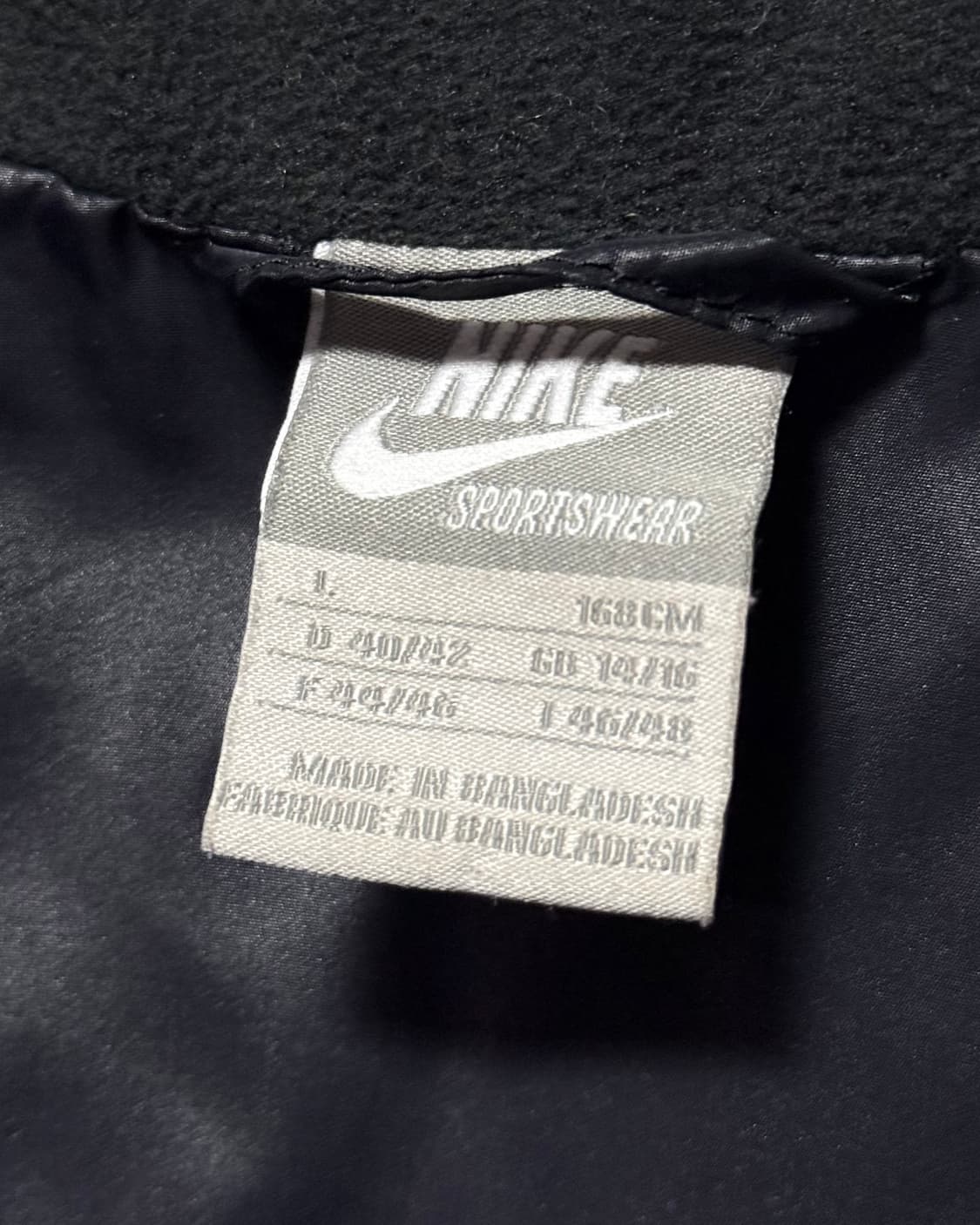 나이키 스트라이프 흰 검 패딩 조끼 베스트 L 100 블랙 화이트 덕다운 상품이미지8