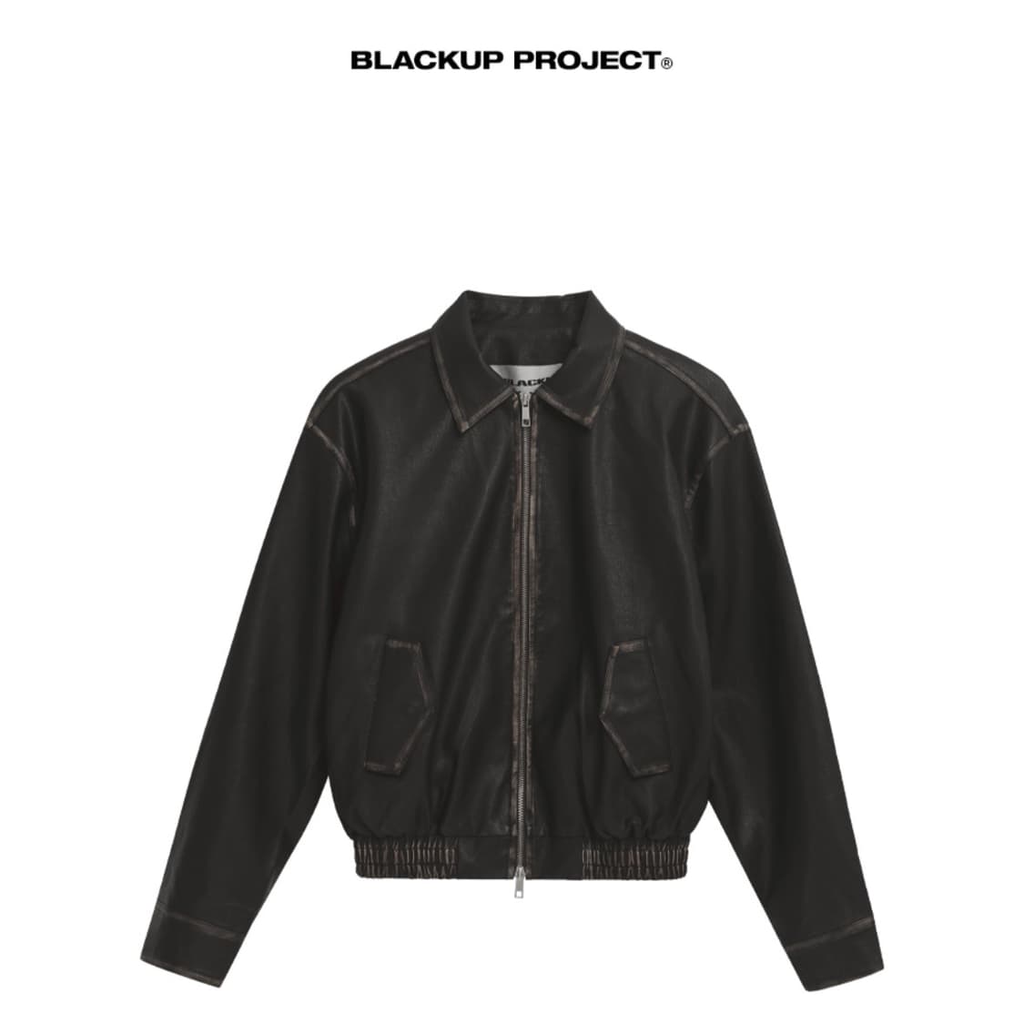 블랙업 Blackup 히벤 빈티지 레더점퍼 상품이미지1