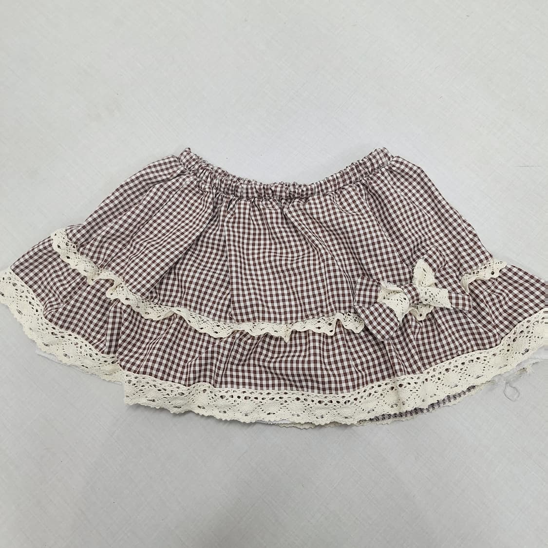 초코 체크 스커트 라떼갸루 히메갸루 러블리 갸루 히메카지 큐롯 스카판 상품이미지1