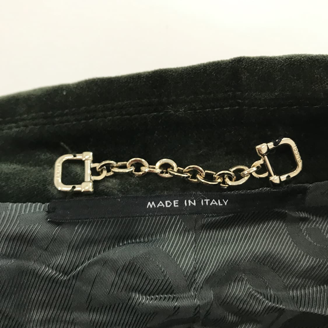 구찌 GUCCI 스웨이드 벨벳자켓 그린 [42사이즈] 상품이미지4