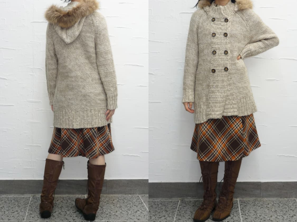 oatmeal cozy hooded cardigan 상품이미지3