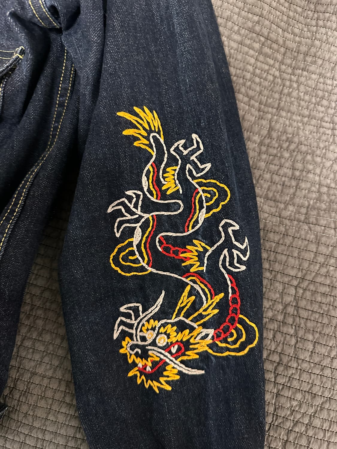 소프트머신 데님 셀비지 트러커 XL 상품이미지5