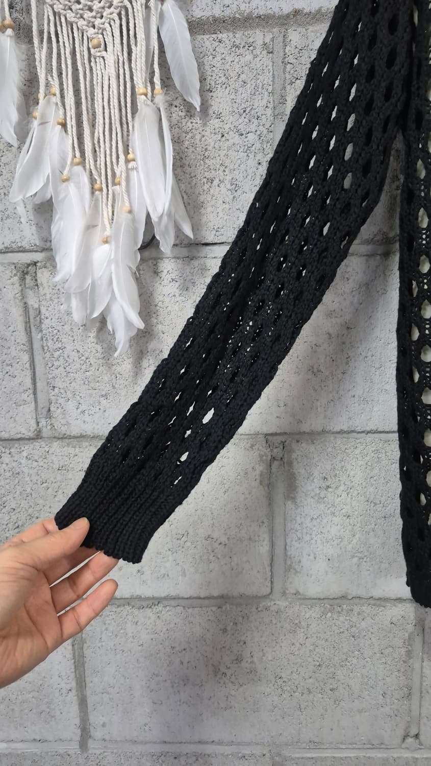 망사 오픈  가디건 락시크 상품이미지5