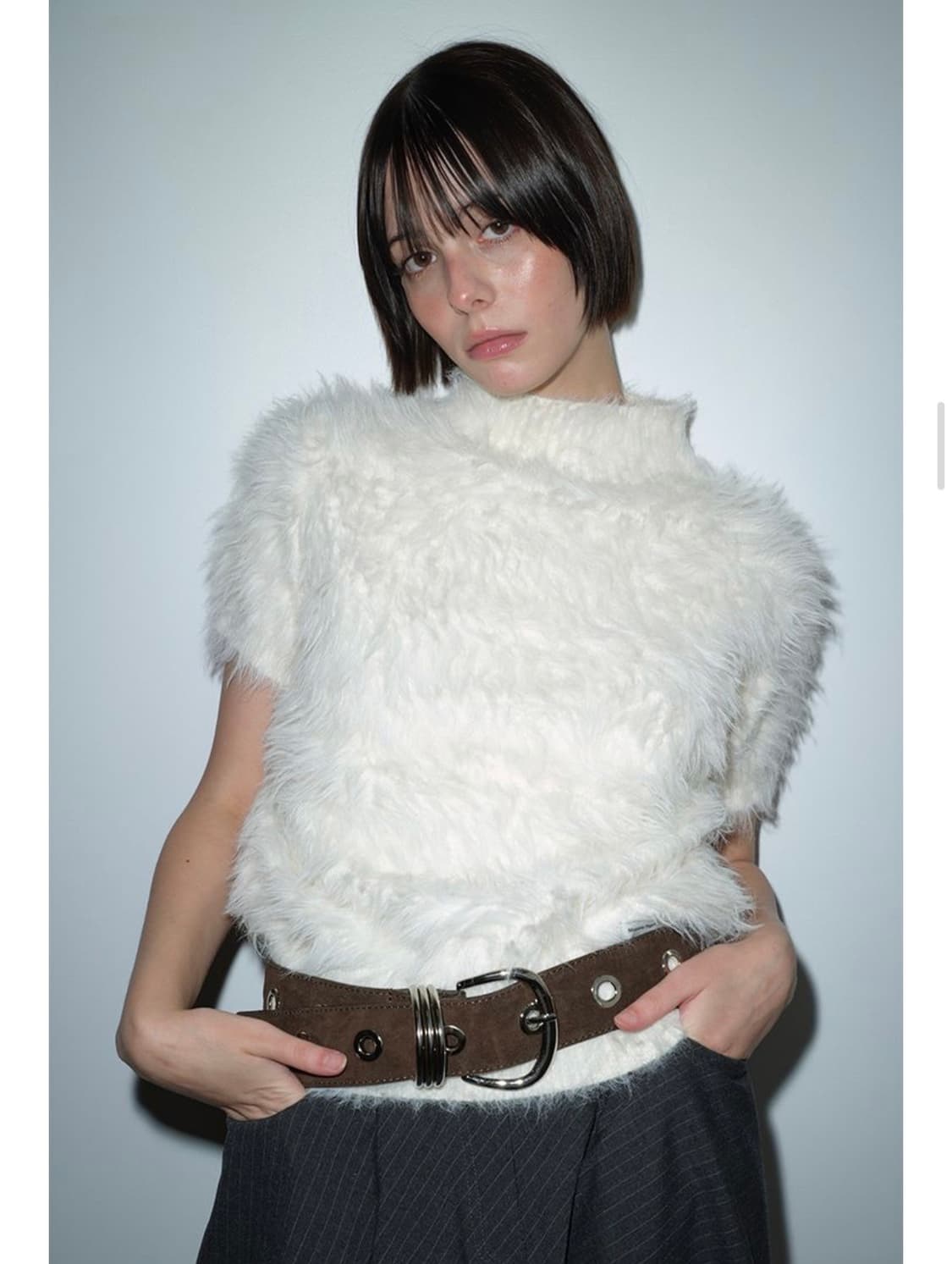 마가린핑거스 헤어리 하이넥 니트 (시착만한 새상품) 상품이미지1