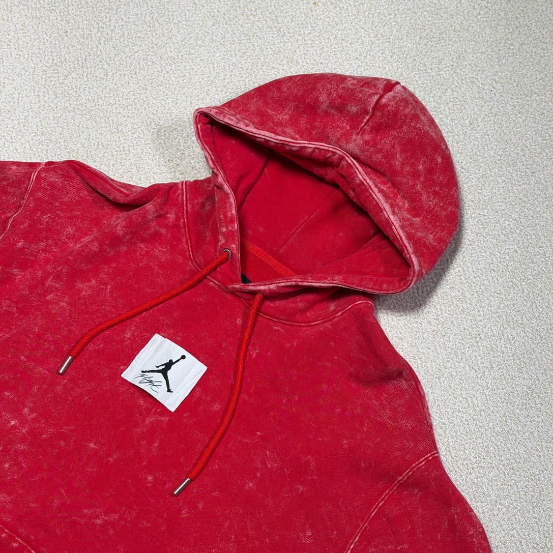 나이키 조던 XL 에센셜 워시드 레드 후드티 상품이미지2