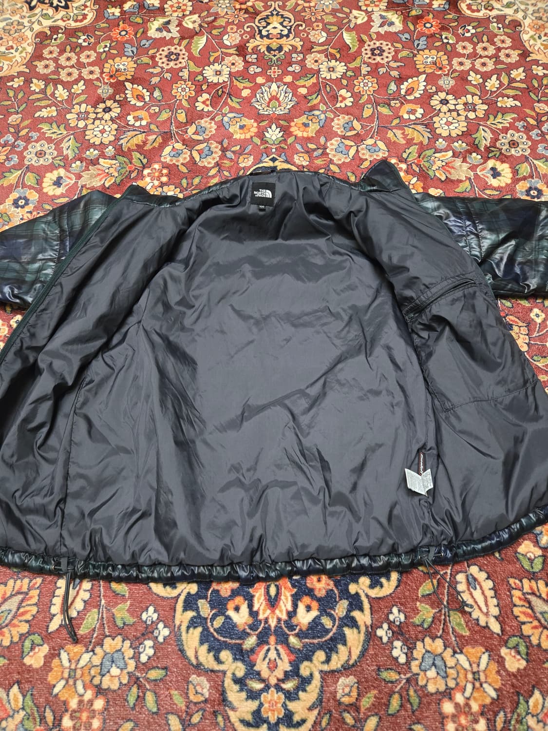 [L] 노스페이스 타탄 체크 엑셀로프트 경량 패딩 상품이미지6